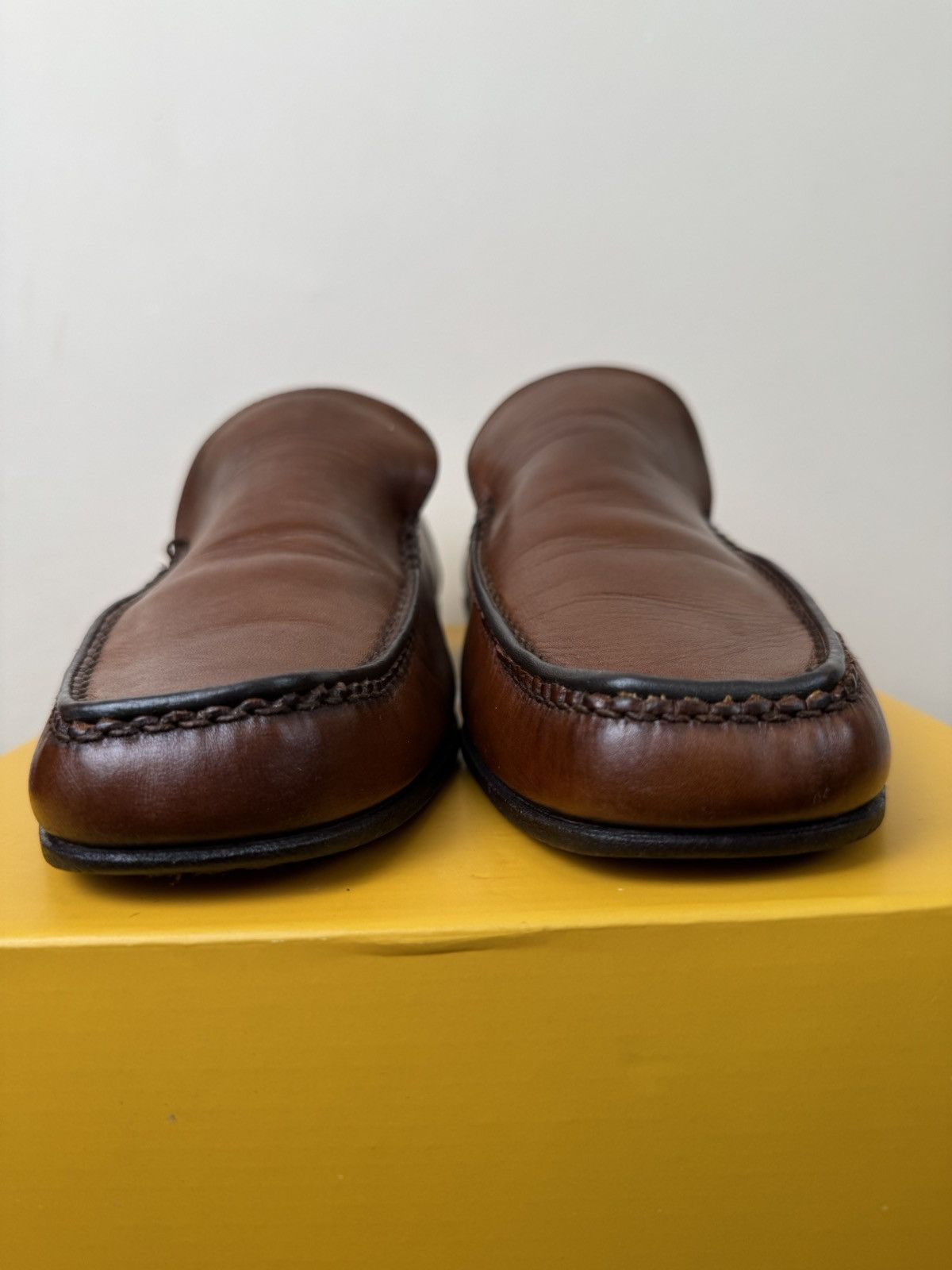 Barker BARKER England Brown Leather Loafers UK 10 G Fits EU 45 30cm Size US 11 / EU 44 - 12 Thumbnail