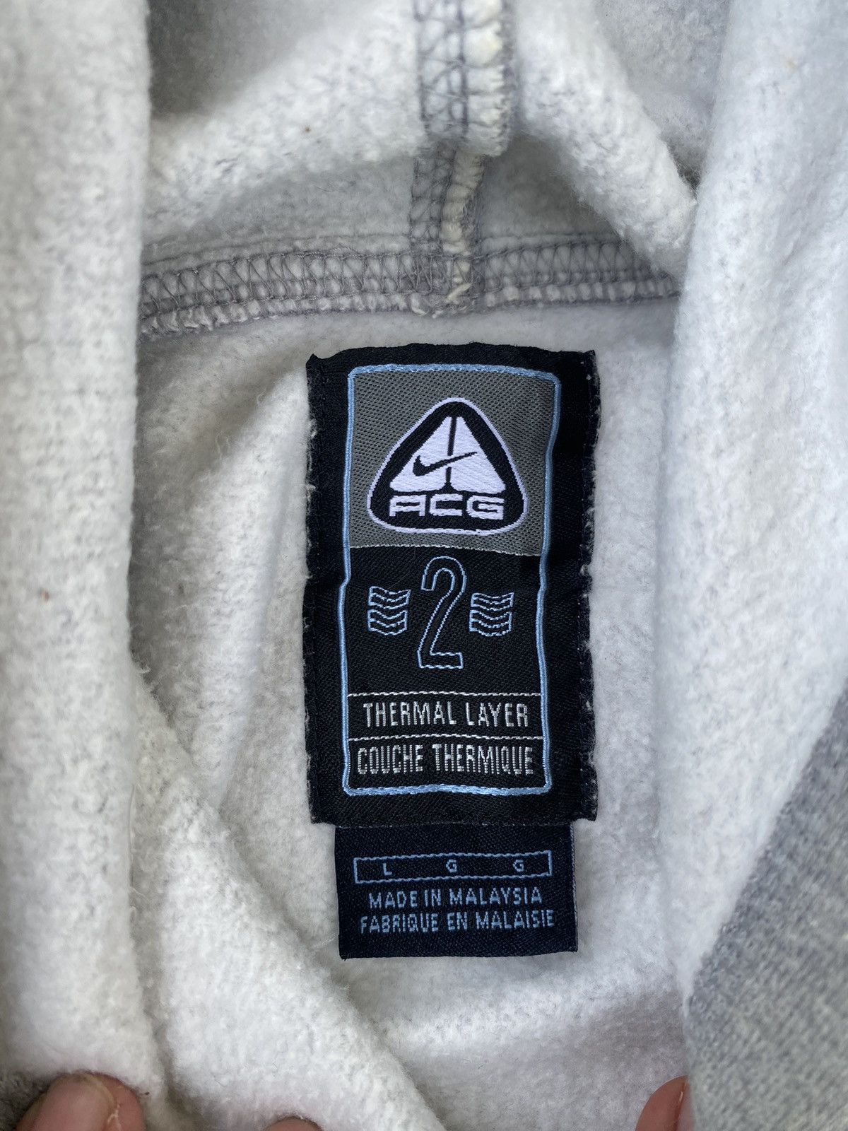Nike ACG Vintage Nike ACG Thermal Layer Pull Over Hoodie Size US L / EU 52-54 / 3 - 6 Thumbnail