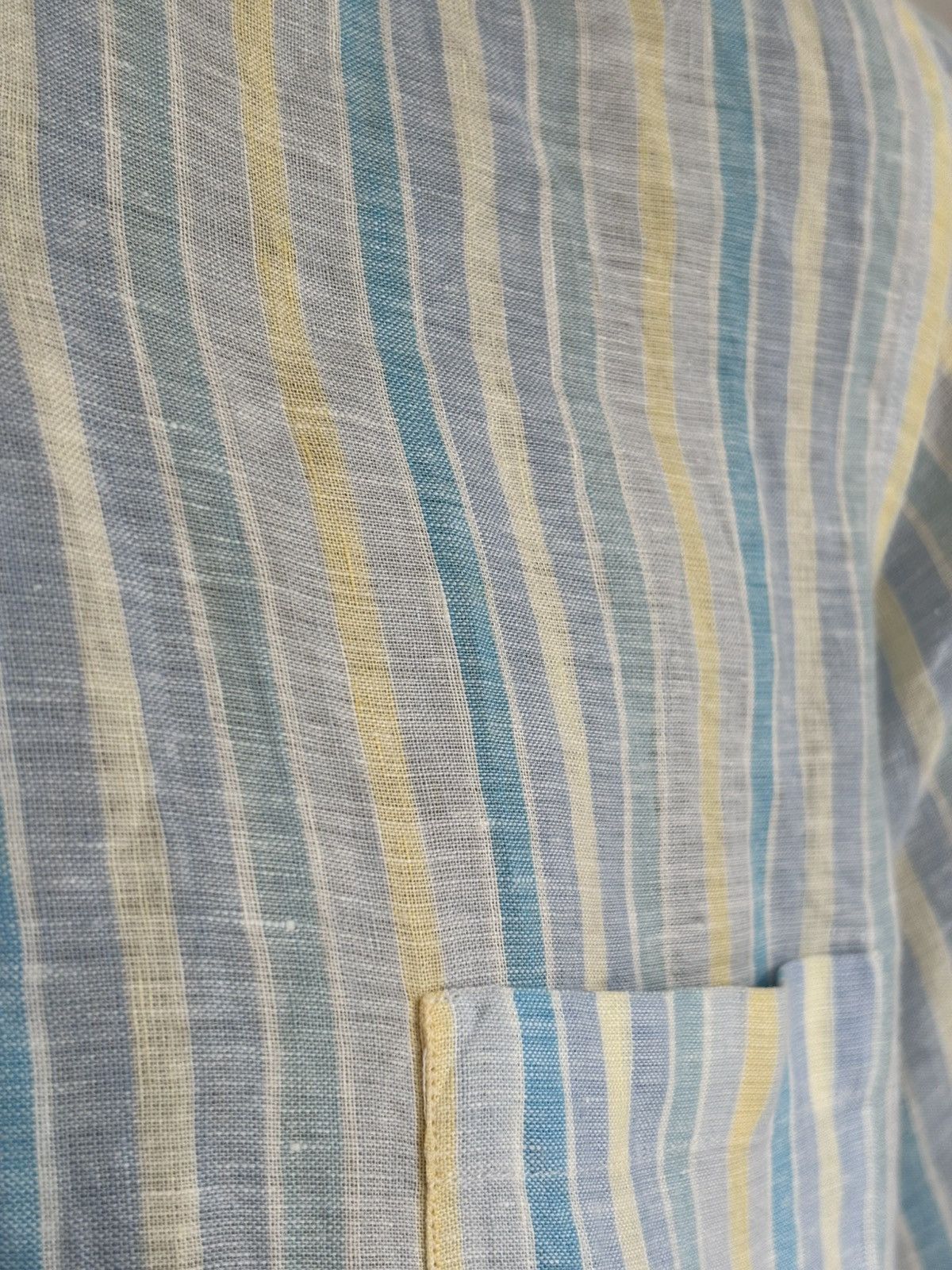 Loro Piana Striped Linen Shirt Size US XL / EU 56 / 4 - 7 Thumbnail