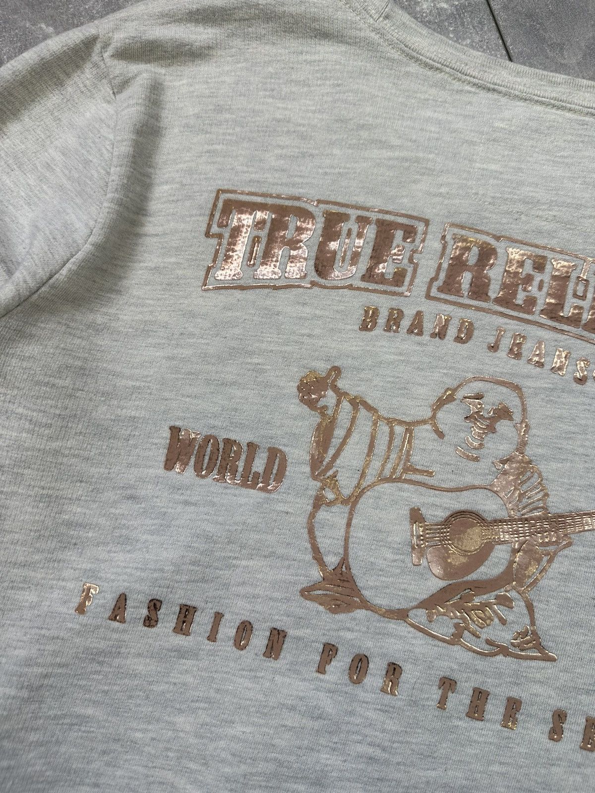 True Religion Women’s True Religion Overprint Logo Gold Print Sweatshirt Size S / US 4 / IT 40 - 5 Thumbnail