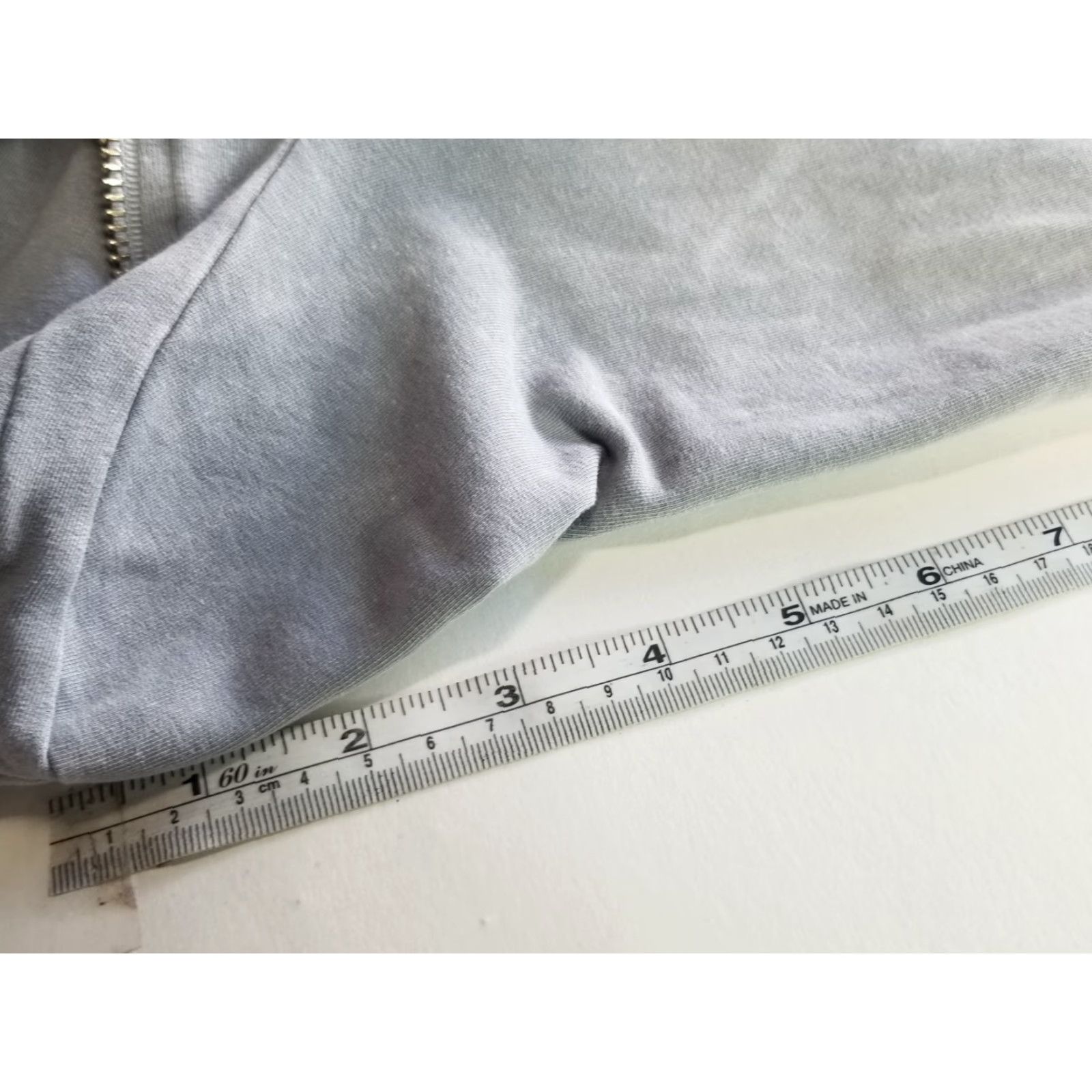 Vintage LVR Organic Women Long Sleeve Sweater Zip Up Full Zip Gray XS USA Blue Hoodie? Size XS / US 0-2 / IT 36-38 - 7 Thumbnail