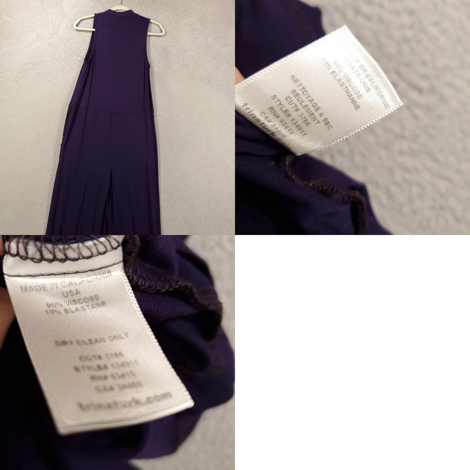 Trina Turk Trina Turk Womens Jumpsuit Wide Leg Blue Sleeveless V Neck Size 26" / US 2 / IT 38 - 9 Thumbnail
