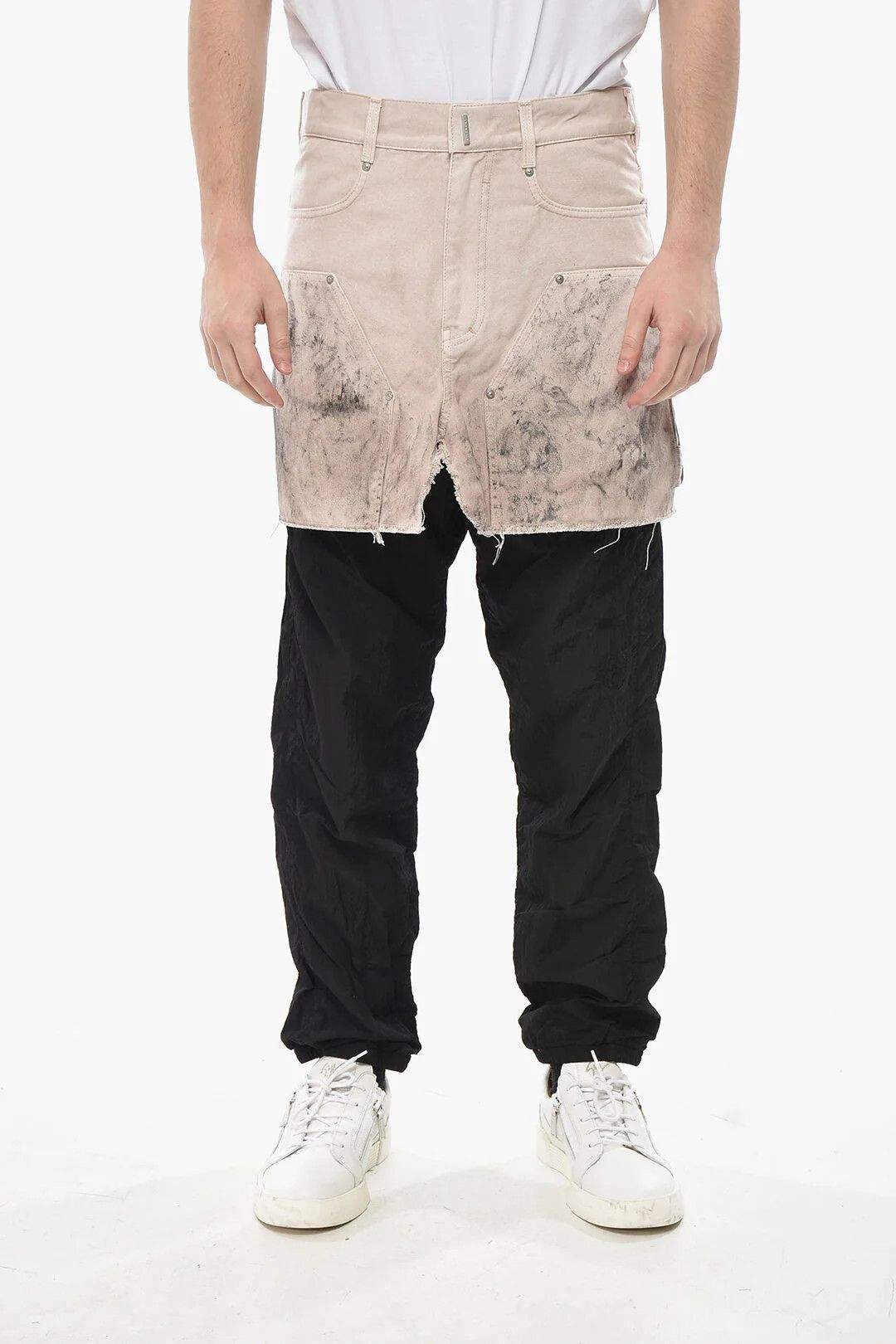 Givenchy og1mm0326 Double-layered Pant in Pink Size US 32 / EU 48 - 1 Thumbnail
