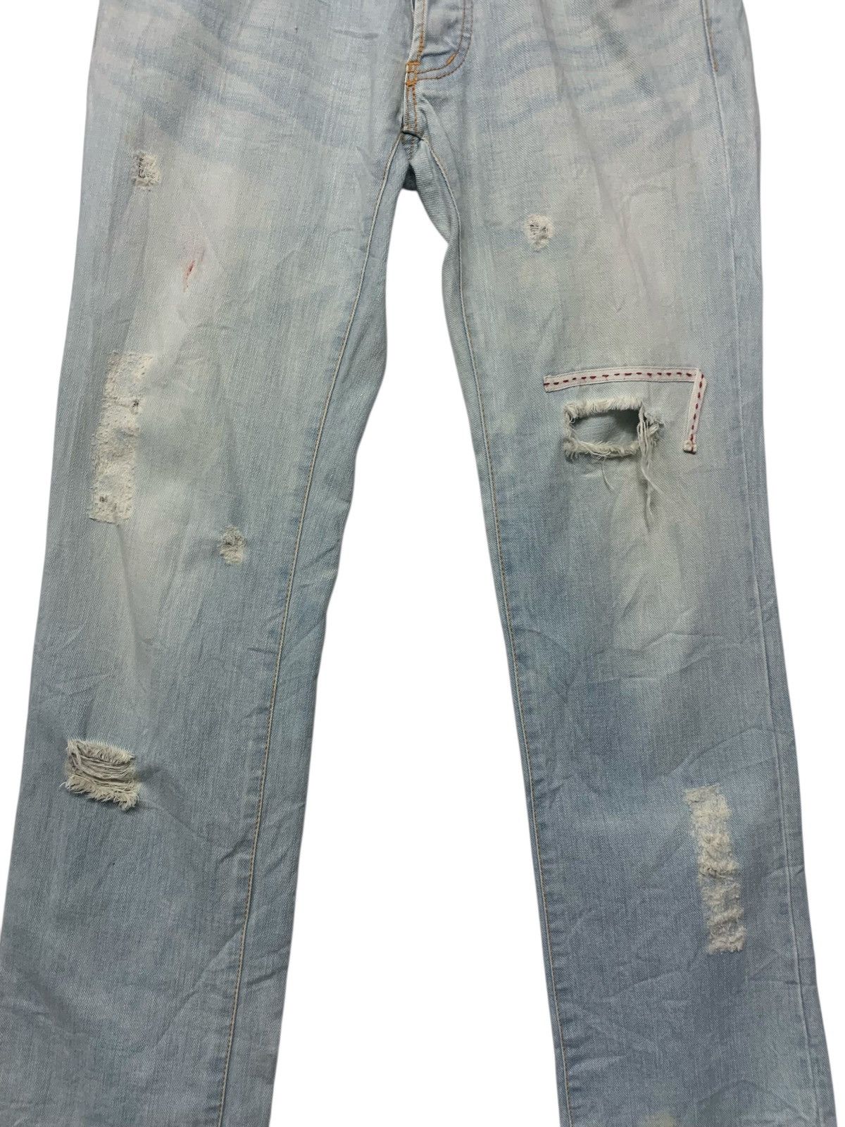 Issey Miyake Issey Miyake Sunao Kuwahara Distressed Design Jeans Size US 30 / EU 46 - 8 Thumbnail
