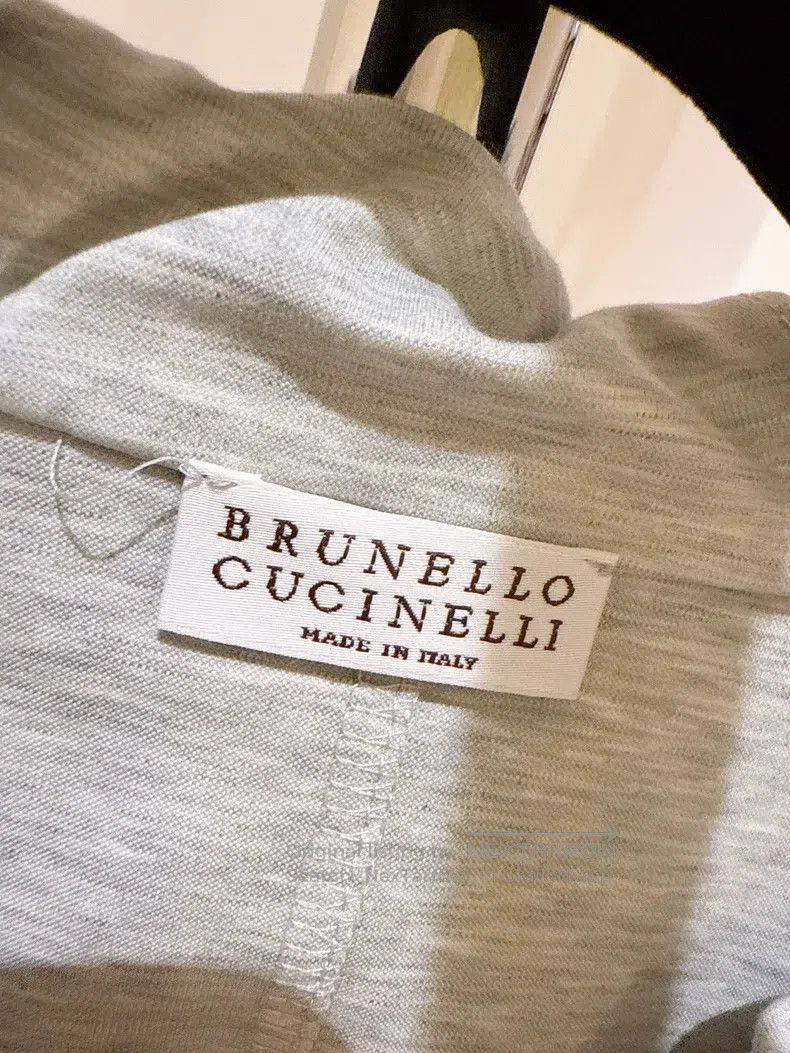 Brunello Cucinelli Brunello Cucinelli Grey tailored sporty jacket Size S / US 4 / IT 40 - 6 Thumbnail