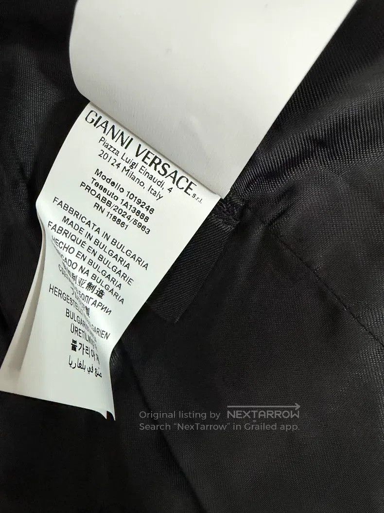 Versace Versace Black and white houndstooth small fragrant jacket Size S / US 4 / IT 40 - 4 Thumbnail