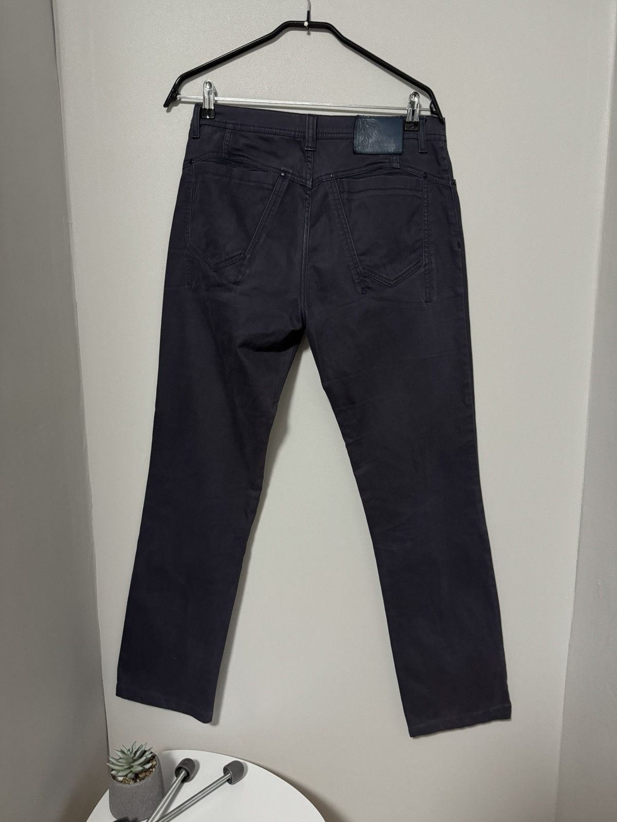 Versace Versace Collection Men’s Dark Blue Pants 30/30 Classic Fit Size US 30 / EU 46 - 2 Thumbnail