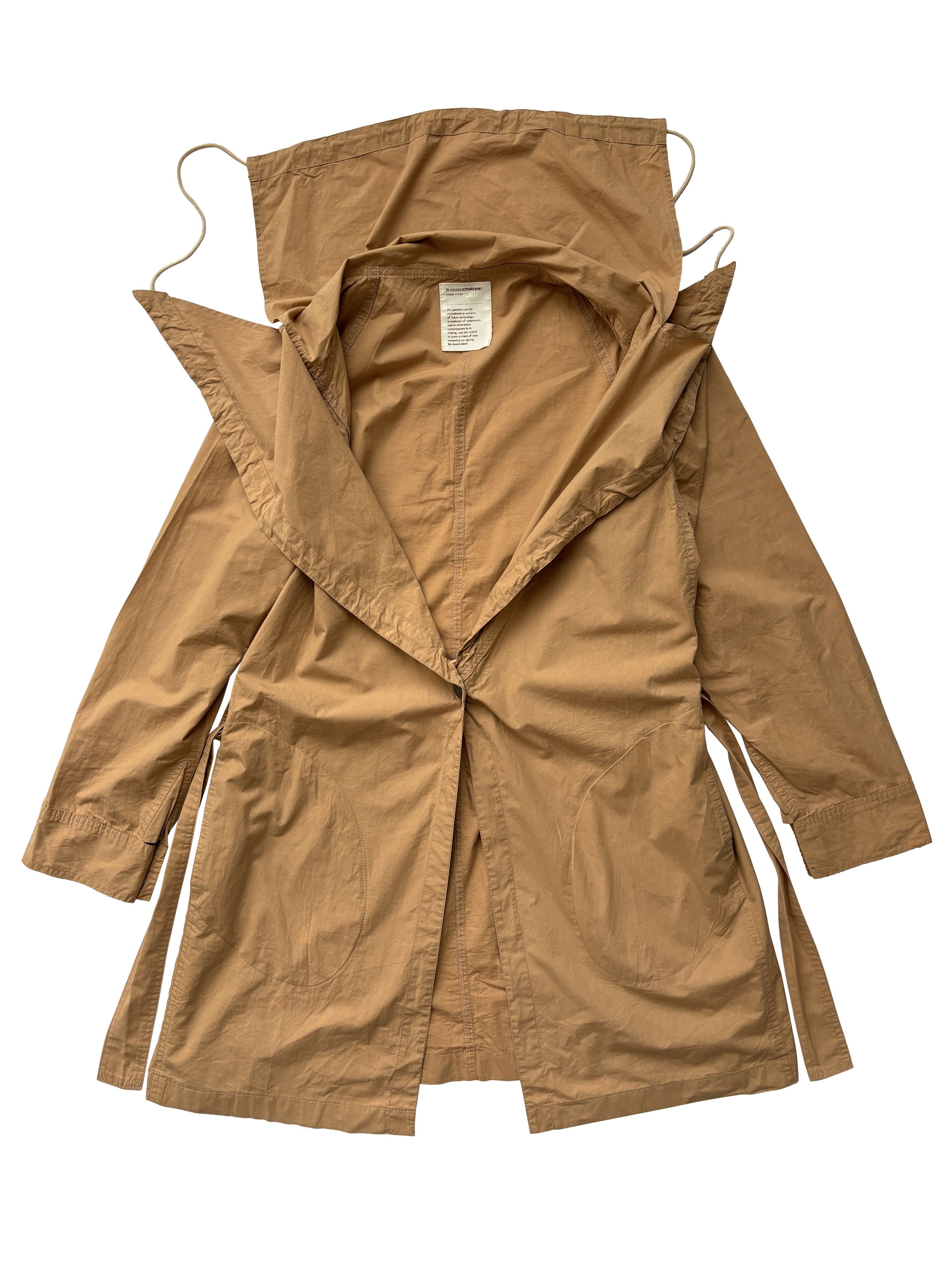 Hussein Chalayan ⚡️QUICK SALE⚡️Hussein Chalayan Beige Belted Cotton Coat Size M / US 6-8 / IT 42-44 - 2 Thumbnail