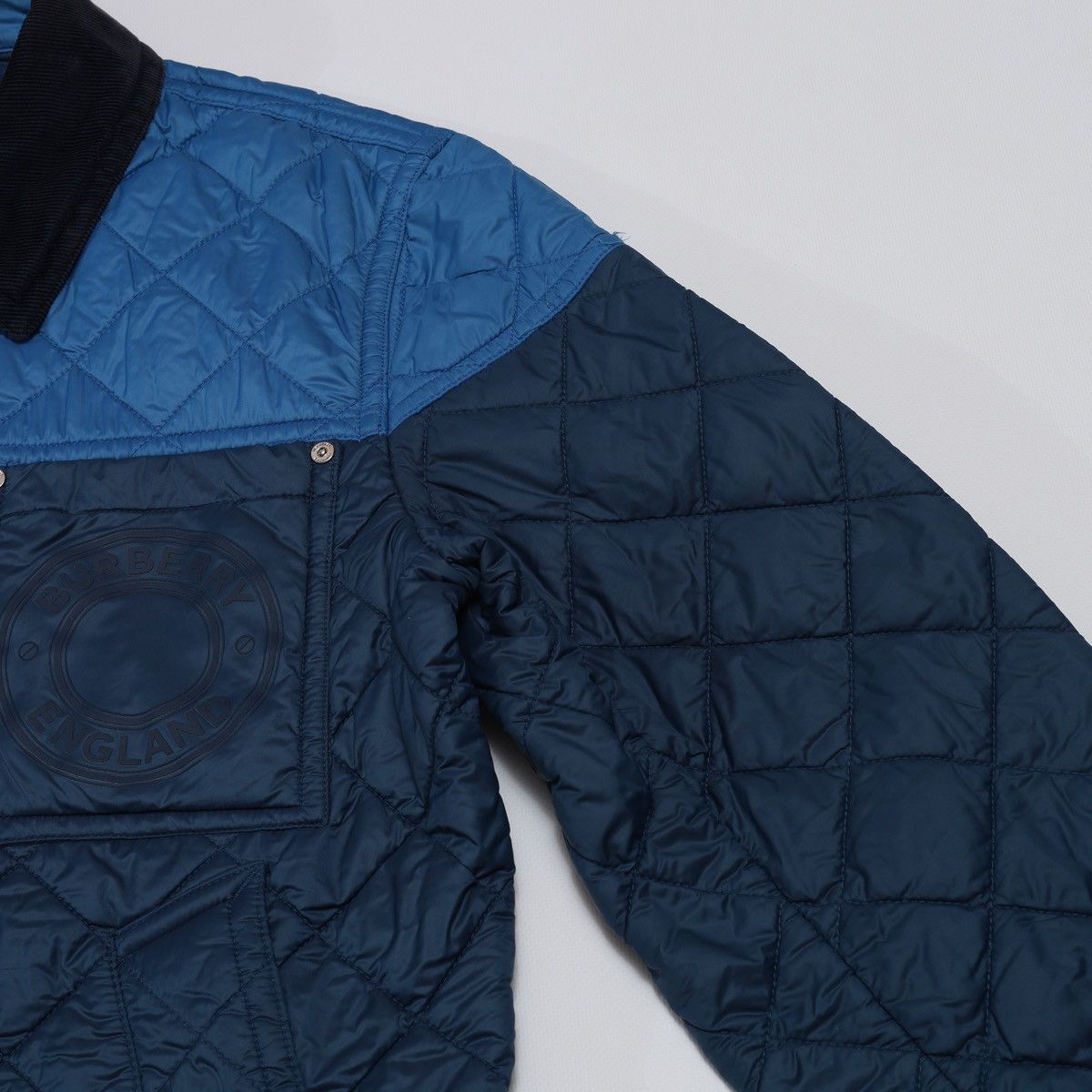 Burberry Burberry Quilted Jacket Two Tones Block Recycled Nylon Blue Size US M / EU 48-50 / 2 - 12 Thumbnail
