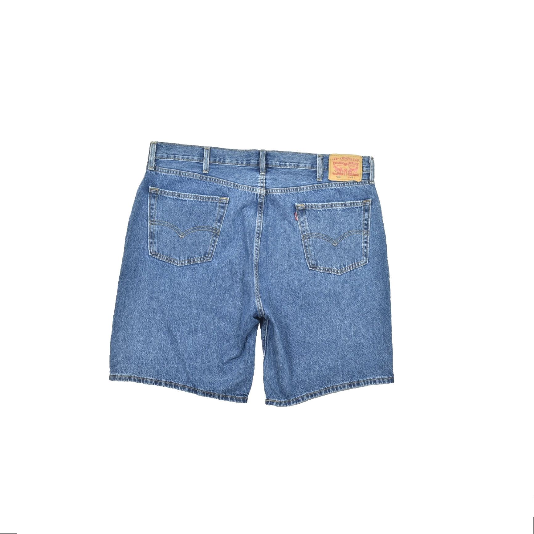 Levi's Levi's 454 Men's Big & Tall Relaxed Fit Denim Jean Shorts Casual Bermuda Medium Wash 42 Adult Mens Blue Bag Size US 42 / EU 58 - 2 Thumbnail