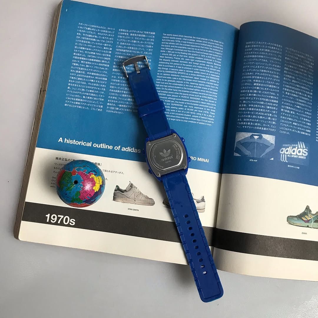 Adidas × Vintage Adidas Trefoil Watch Originals blue Og Watch water resist ag Size ONE SIZE - 5 Thumbnail