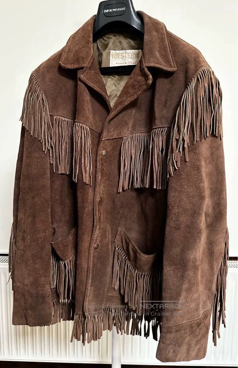 Schott Schott Western-style coat, fringed, cowhide suede Size US XXS / EU 40 - 1 Thumbnail