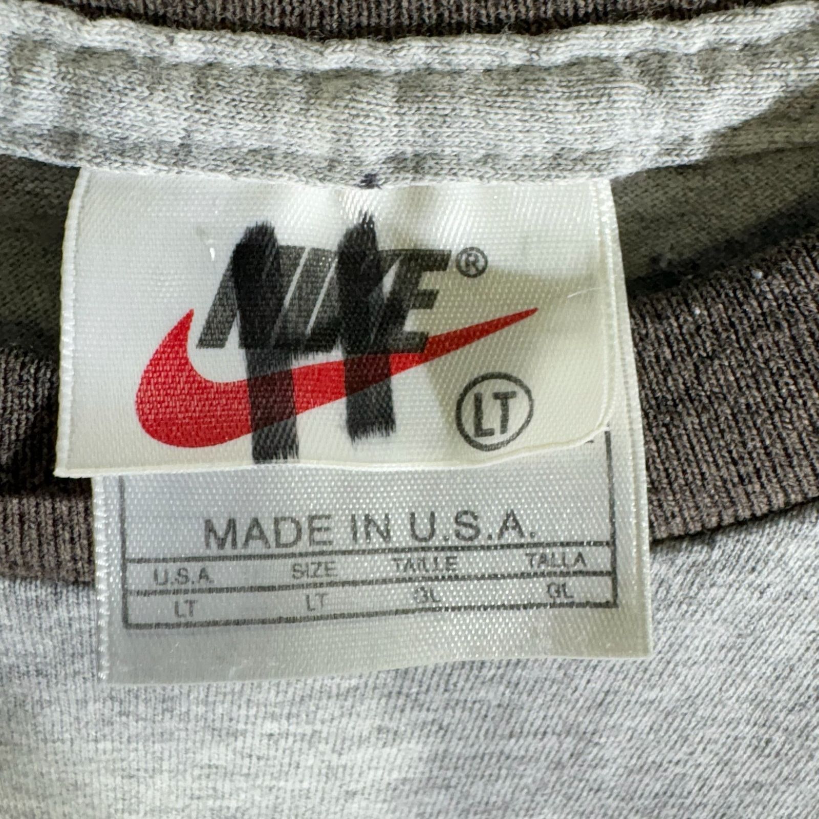 Nike Vintage Nike Chest Spellout Ringer Tee L Size US L / EU 52-54 / 3 - 7 Thumbnail
