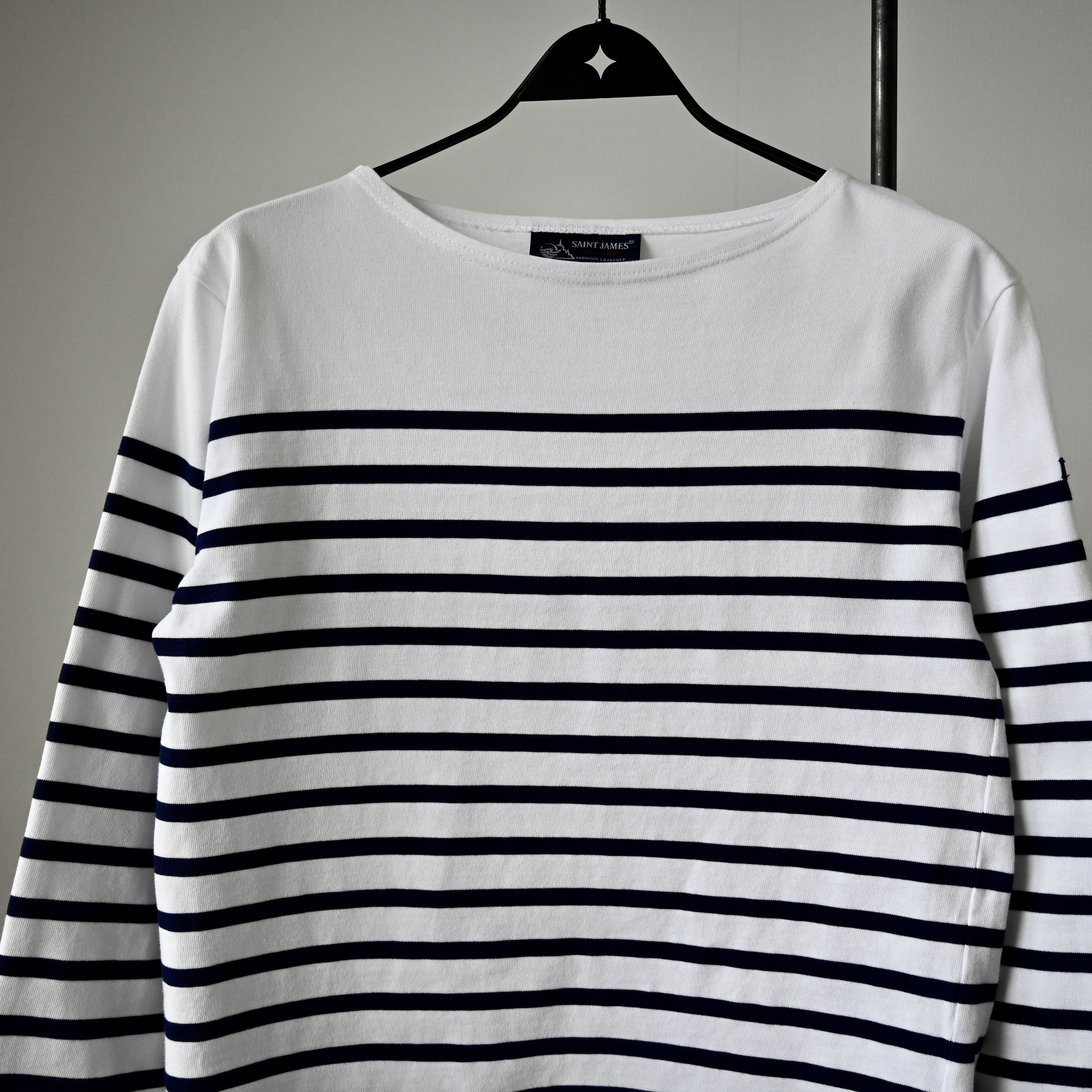 Saint James SAINT JAMES "NAVAL" authentic sailor shirt, 3/SM Size US S / EU 44-46 / 1 - 6 Thumbnail