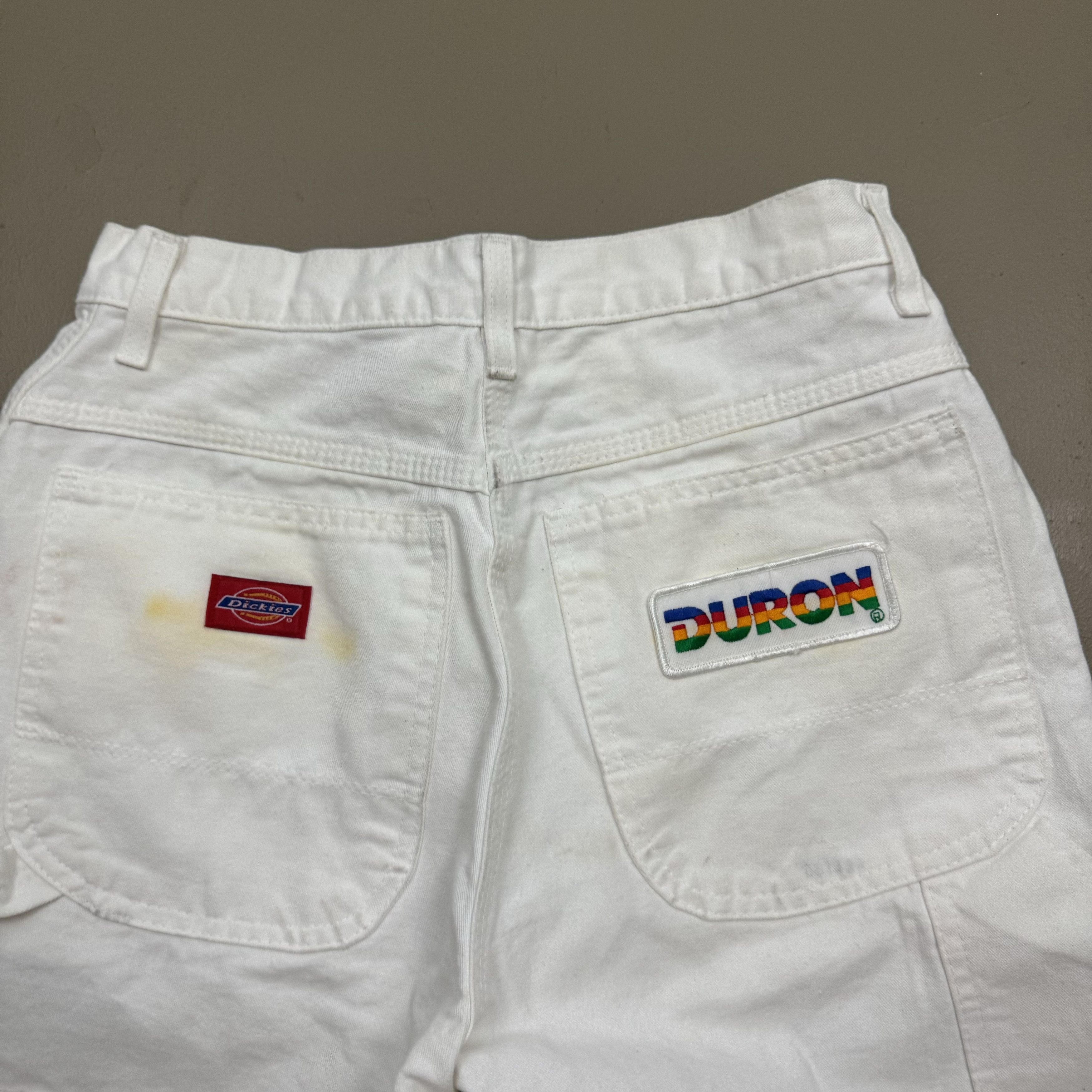 90s〜 Dickies × Duron Paint White Painter Vintage Dickies x Duron White Size 36x34 Carpenter Painters