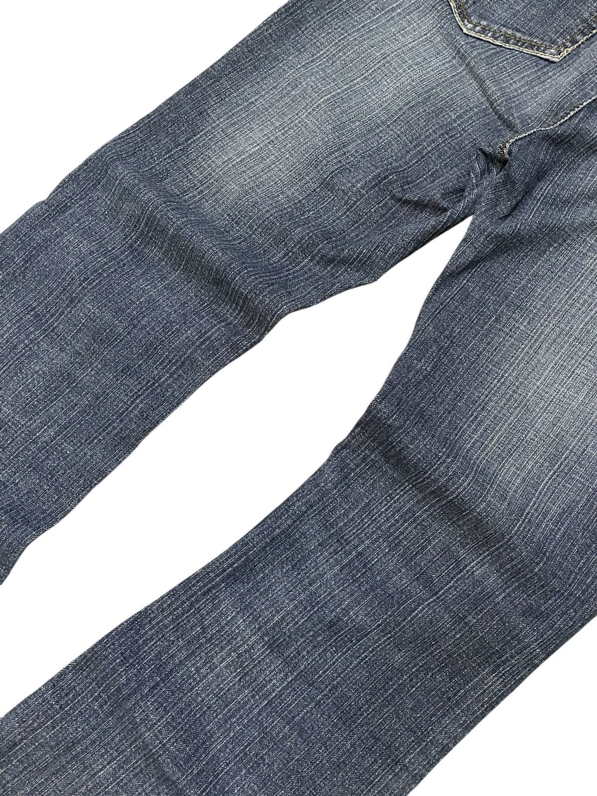 Japanese Brand × Tornado Mart Tornado Mart Style Tribal Leather Trimmed Flare Jeans Size US 26 / EU 42 - 12 Thumbnail