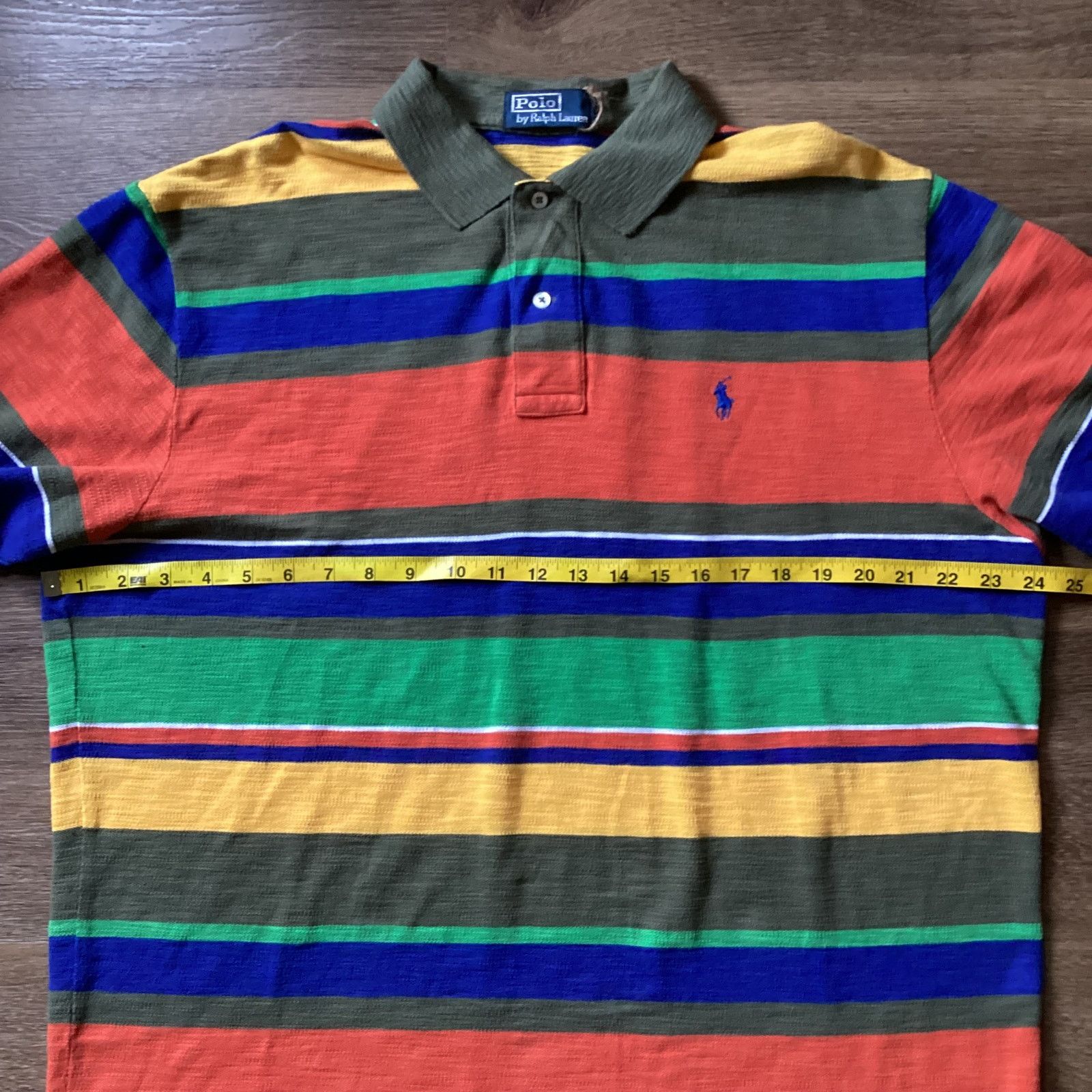 Ralph Lauren Amazing Striped 90’s Polo Shirt Size US XXL / EU 58 / 5 - 2 Thumbnail