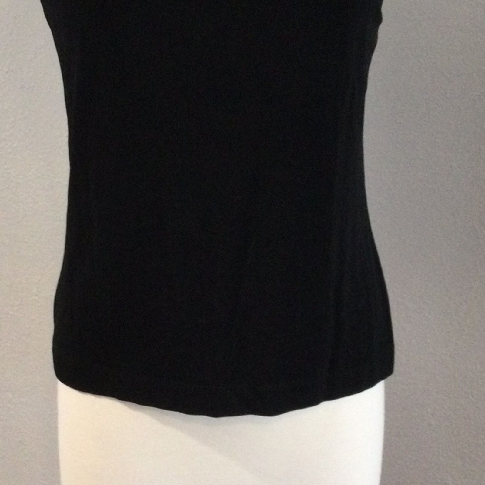Chicos Chico's Travelers Black Lace Adjustable Strap Tank 2/L/12 Size L / US 10 / IT 46 - 3 Thumbnail
