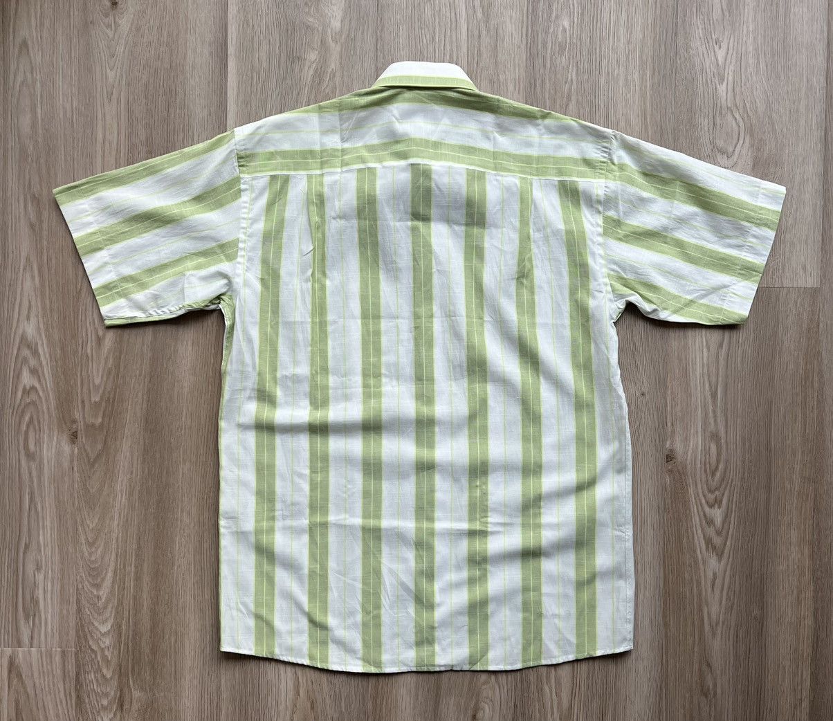 Dolce & Gabbana × Vintage Vintage Dolce & Gabbana Striped Button up Shirt Short Sleeve Size US L / EU 52-54 / 3 - 7 Thumbnail