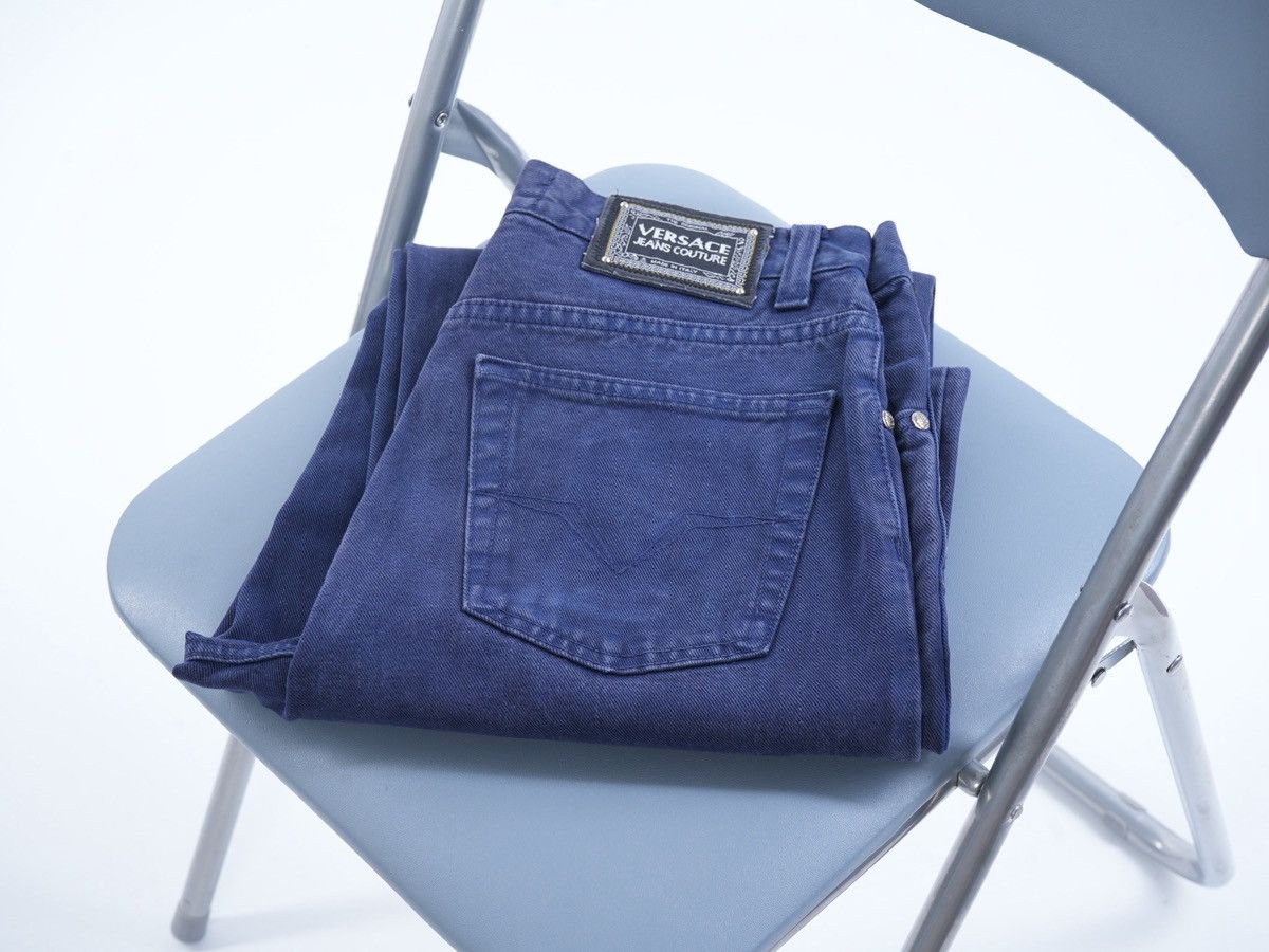 Versace Vintage Versace Jeans Couture Washed Denim Jeans fits w 30 Size US 30 / EU 46 - 1 Thumbnail