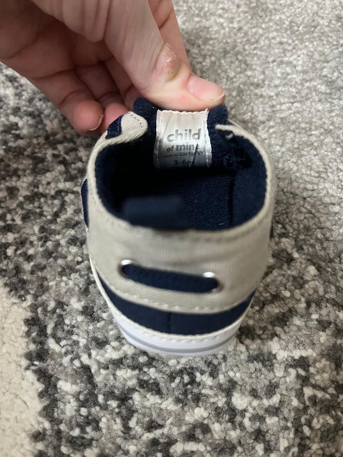 Other Baby Boat Shoes 3-6M Navy Tan Preppy Slip On Size ONE SIZE - 3 Thumbnail