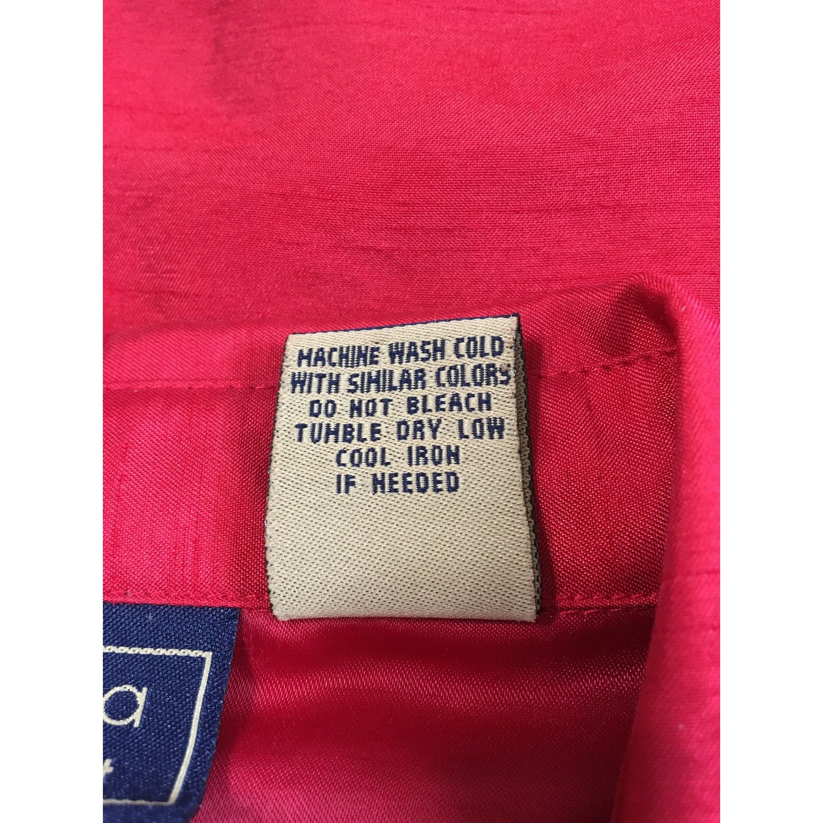 Other NWOT Laura Scott Size 16 Button Up Long Sleeve Red Blouse Size XXL / US 16-18 / IT 52-54 - 5 Thumbnail
