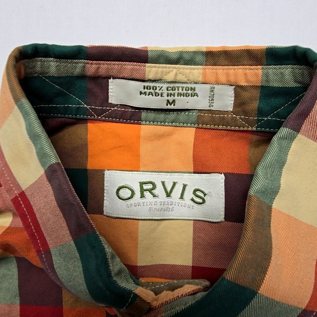 Orvis Orvis Plaid Button Down Shirt Checkered M Dress Shirt Size US M / EU 48-50 / 2 - 8 Thumbnail