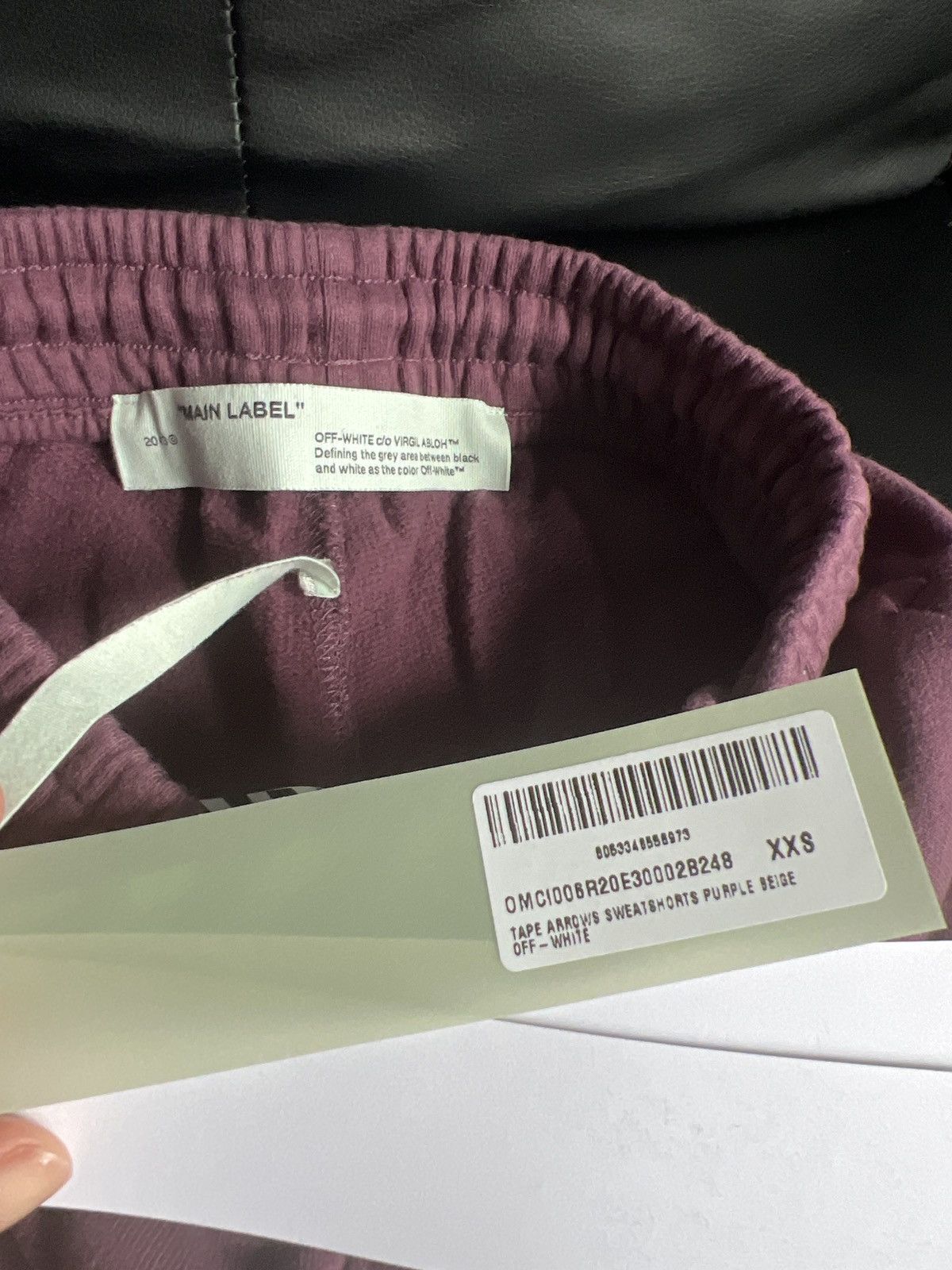Off-White Off-White Tape Arrows Sweat Shorts size XXS Size US 26 / EU 42 - 3 Thumbnail
