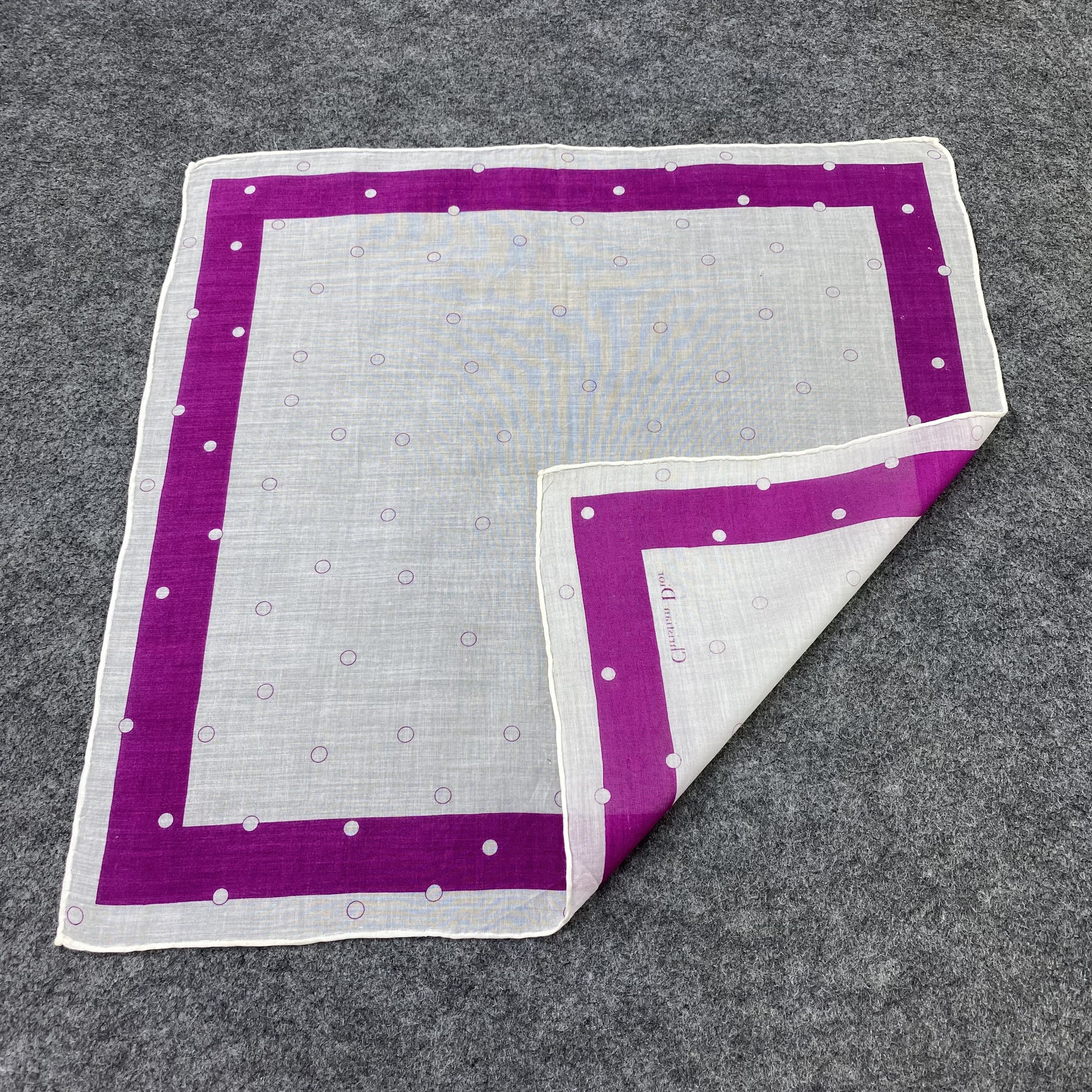 Vintage Christian Dior Handkerchief / Bandana / Neckerchief-B2202 Size ONE SIZE - 5 Thumbnail