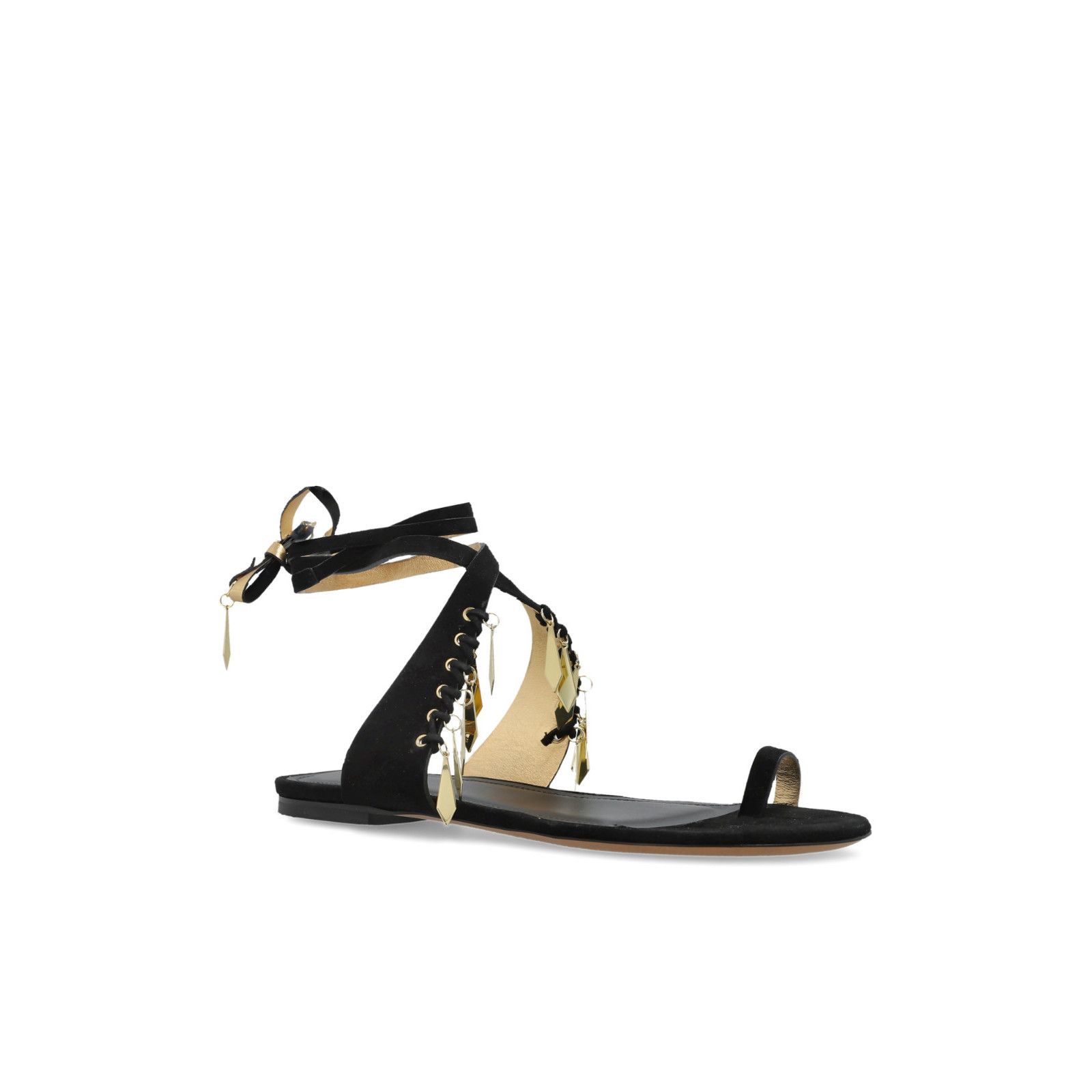 Isabel Marant ISABEL MARANT Dreena Black Leather Sandals New & Authentic ( Size US 7 / IT 37 - 2 Thumbnail