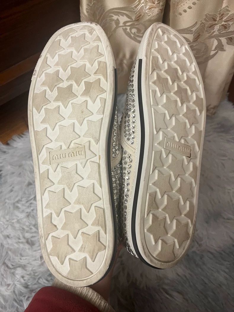 Prada Miu Miu Full Diamond Sneakers Size 38.5 -2505 Size US 8.5 / EU 41-42 - 6 Thumbnail