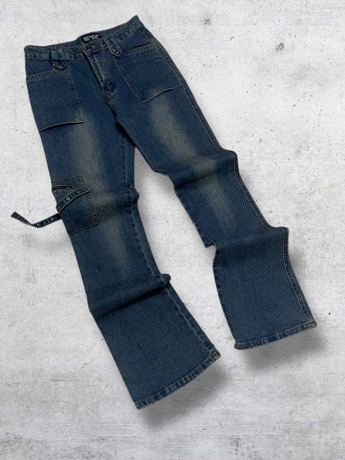 Japanese Brand VINTAGE HAPHAZARD JAPAN DESIGNER 90S BONDAGE PUNK FLARED OG Size US 26 / EU 42 - 2 Thumbnail