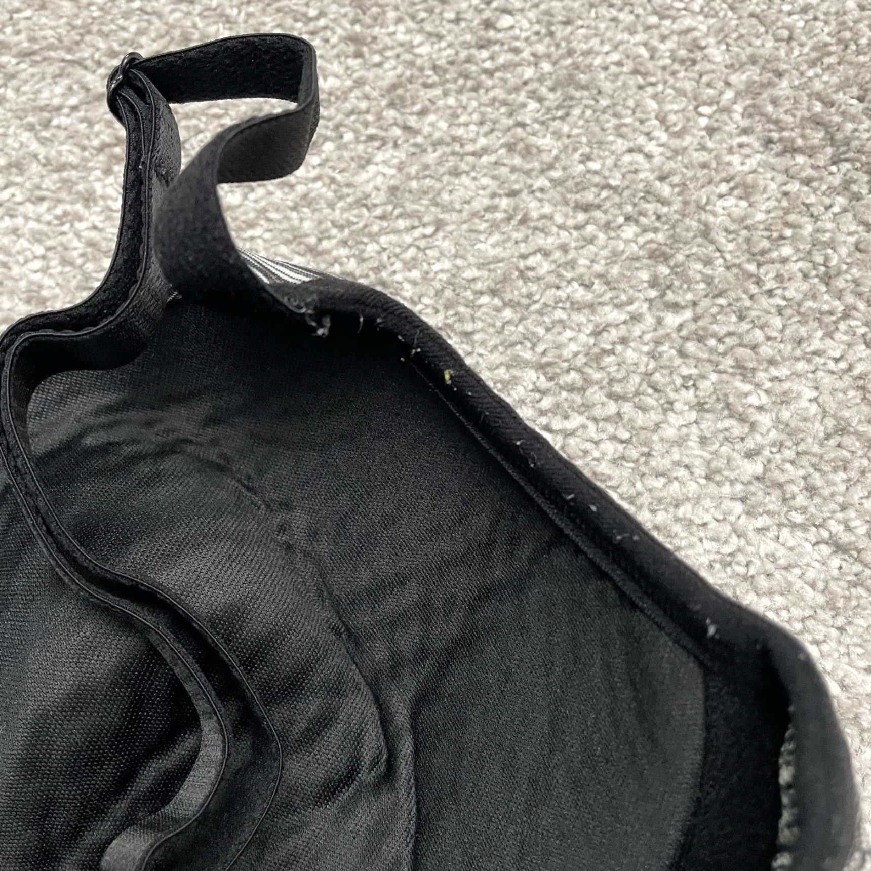 Vintage No Boundaries Bralette Bra Womens XL Heather Gray Adjustable Padded Wireless One Size Nylon Blend Gray 2010s Classic Mens/ Womens? Size ONE SIZE - 4 Thumbnail