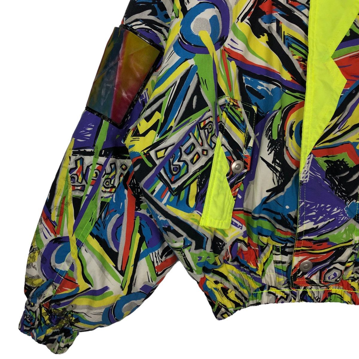 Japanese Brand 🔥Vintage Bomber Jacket Ski Be Pop Japan Colour Full Design Size US M / EU 48-50 / 2 - 4 Thumbnail