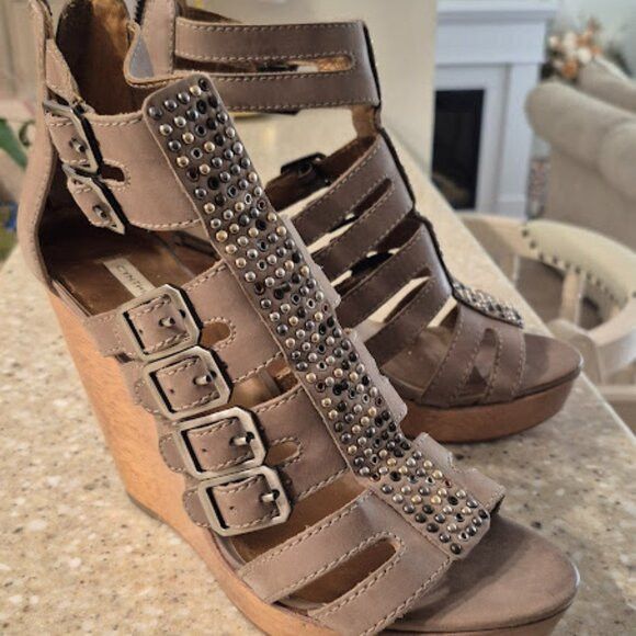Other Cynthia Vincent Jett Wood Sandals Size 9 Size US 9 / IT 39 - 2 Thumbnail