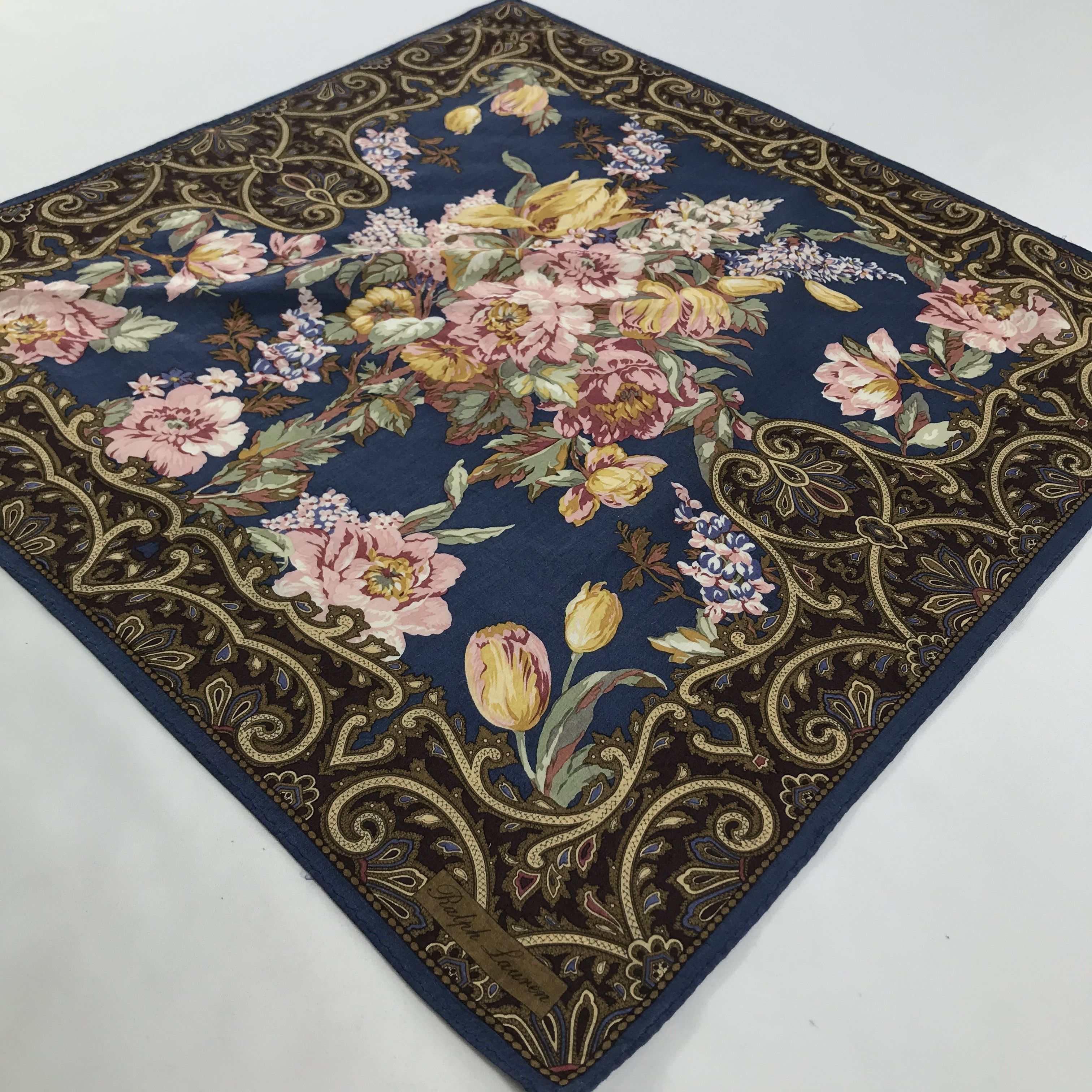 Ralph Lauren × Vintage Ralph Lauren Bandana / Handkerchief / Neckerchief - S1579 Size ONE SIZE - 2 Thumbnail