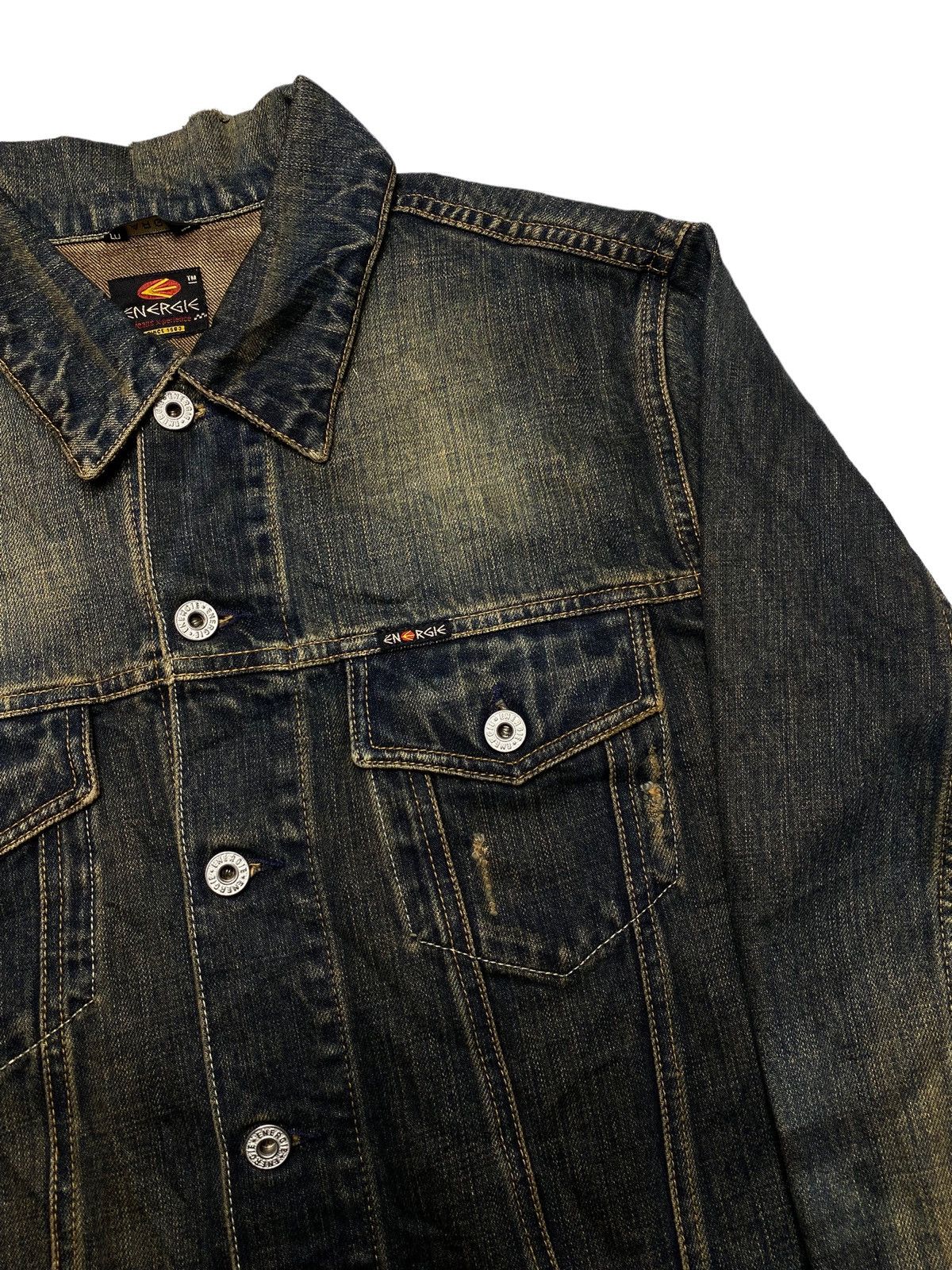 Energie 1990s Energie - Mud Wash Denim Jacket Size US L / EU 52-54 / 3 - 7 Thumbnail