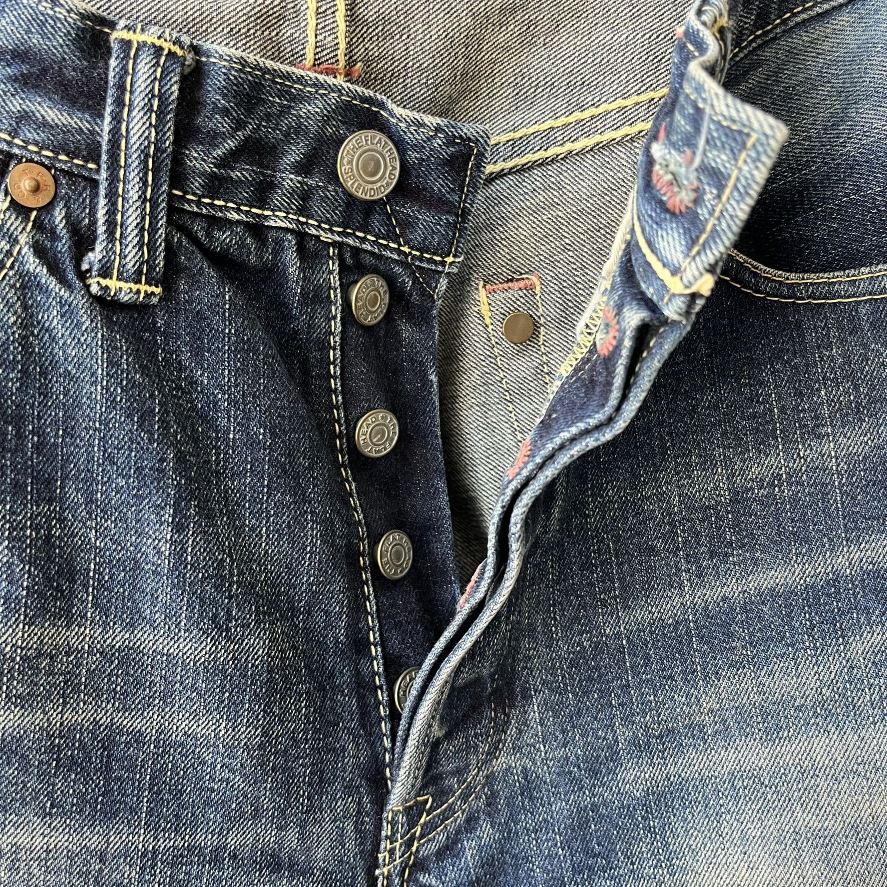 The Flat Head Size 28x32 Vintage Flat Head 3005 Straight Cut Jeans S1770 Size US 28 / EU 44 - 6 Thumbnail