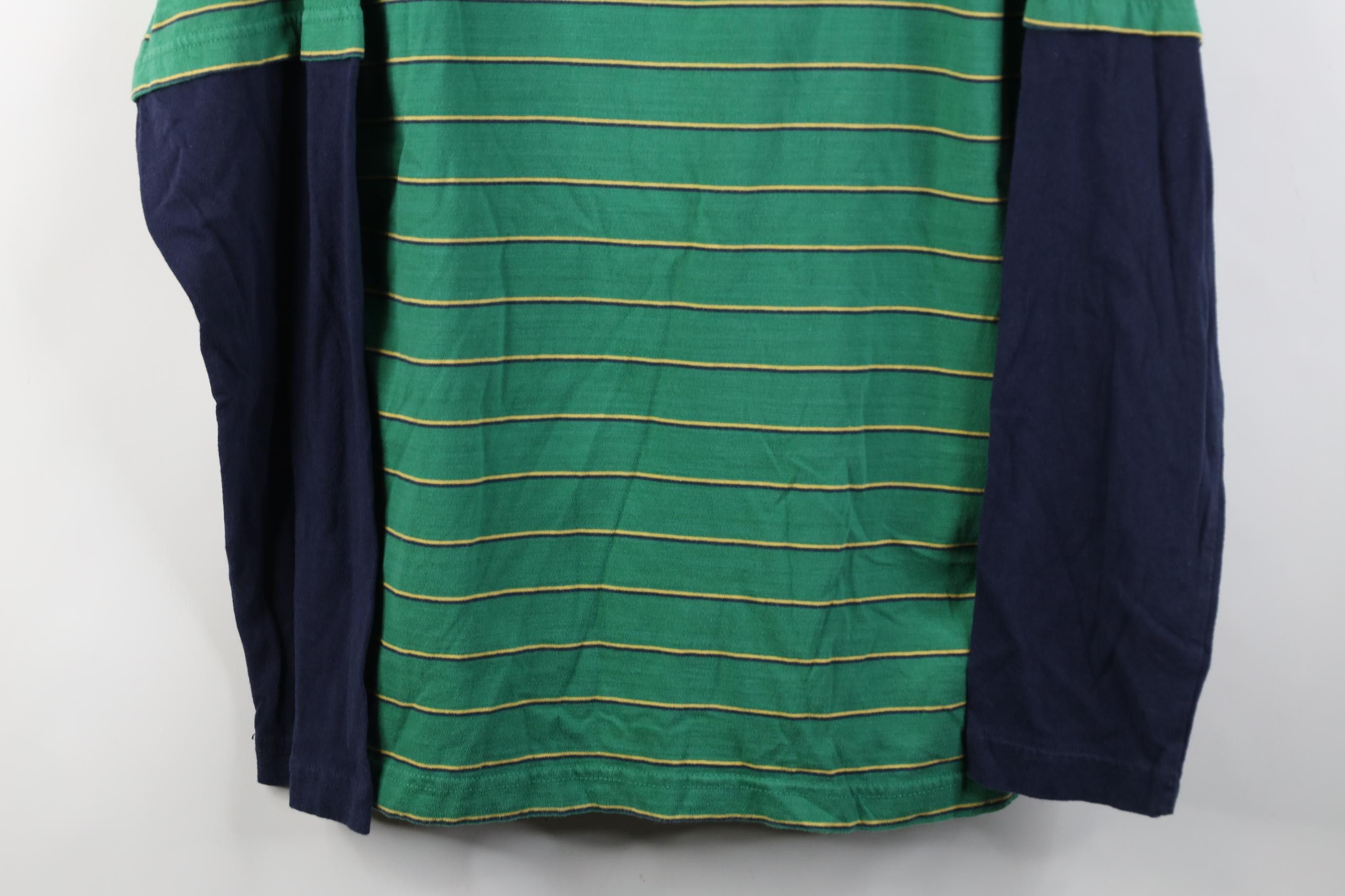 Vintage Vintage 90s Y2K Streetwear Striped Long Sleeve Polo Shirt Size US L / EU 52-54 / 3 - 3 Thumbnail