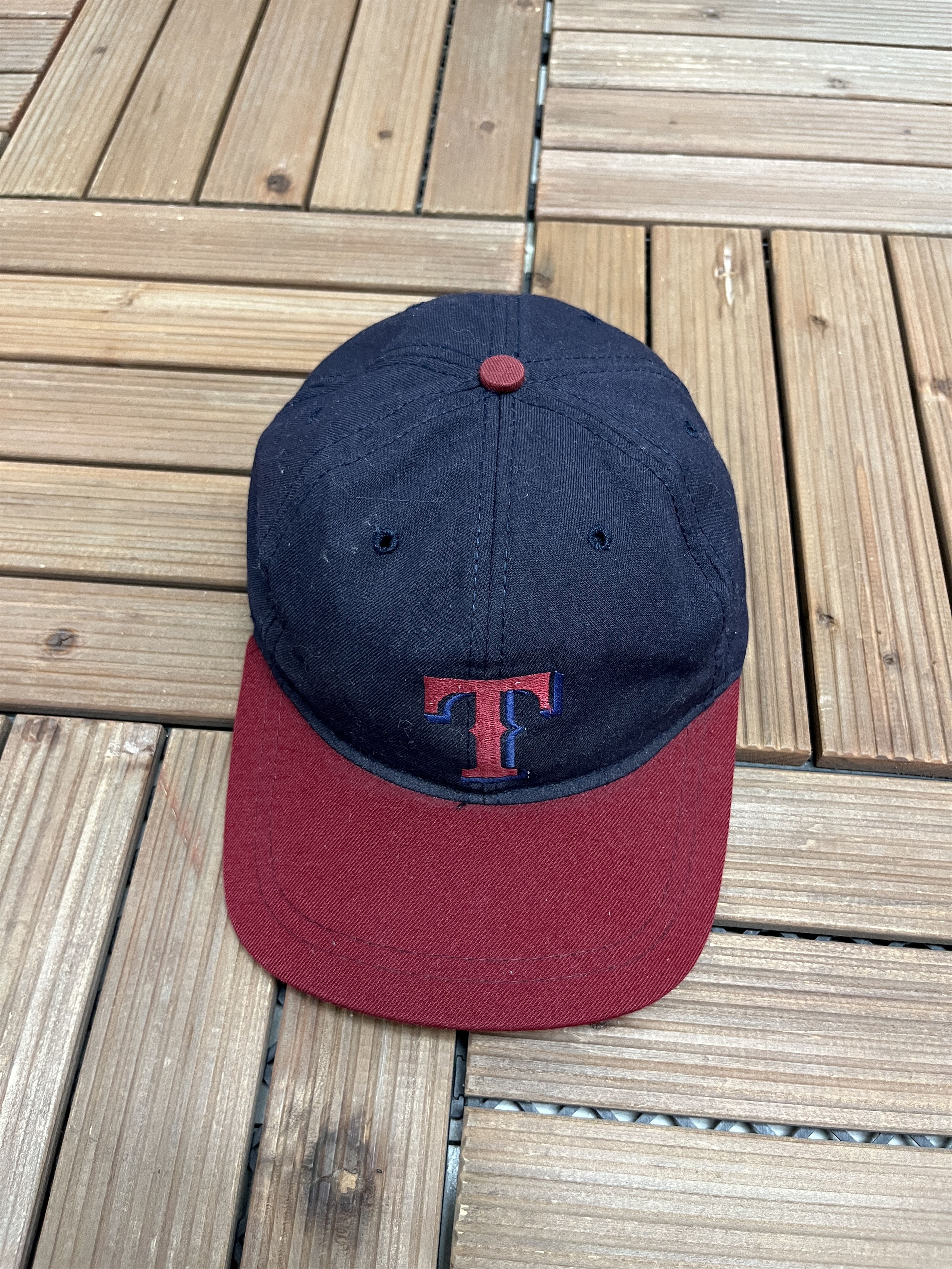 Vintage Texas Rangers Vintage Made in USA Blue Hat Cap Size ONE SIZE - 1 Thumbnail