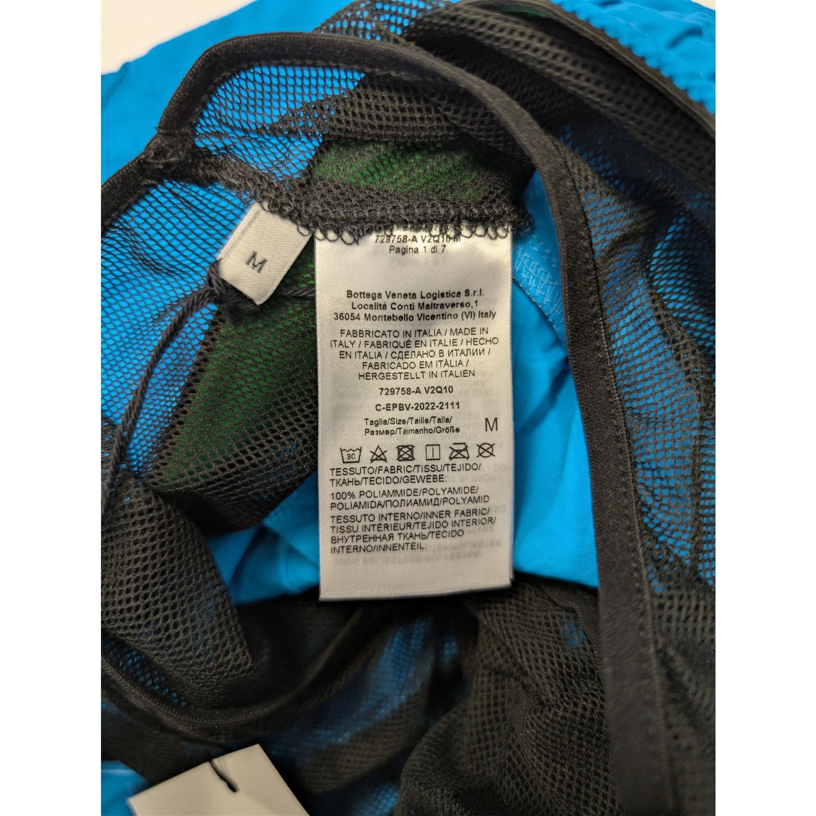 Bottega Veneta o1rshd1 Nylon Intreccio Swim Shorts in Blue Size US 32 / EU 48 - 18 Thumbnail