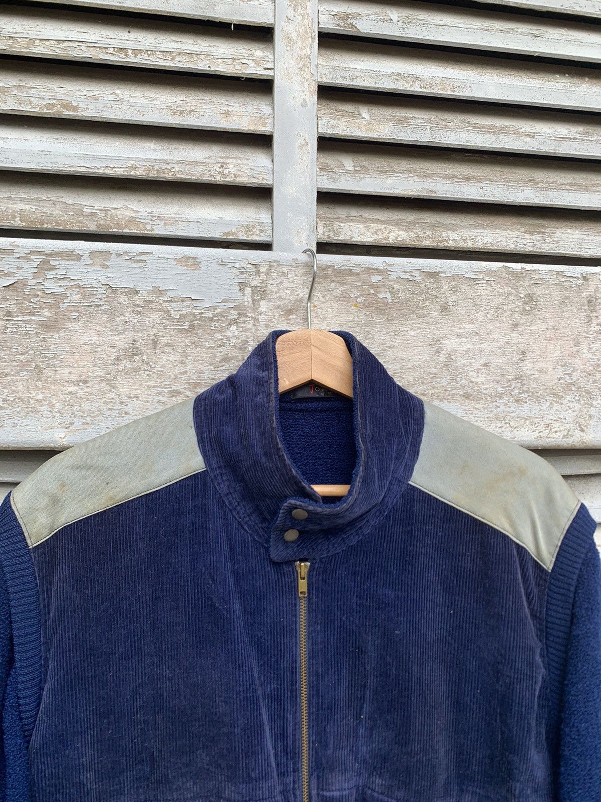 Vintage THRASHED Tokyo Zip Up Suede Bomber Jacket Size US M / EU 48-50 / 2 - 12 Thumbnail