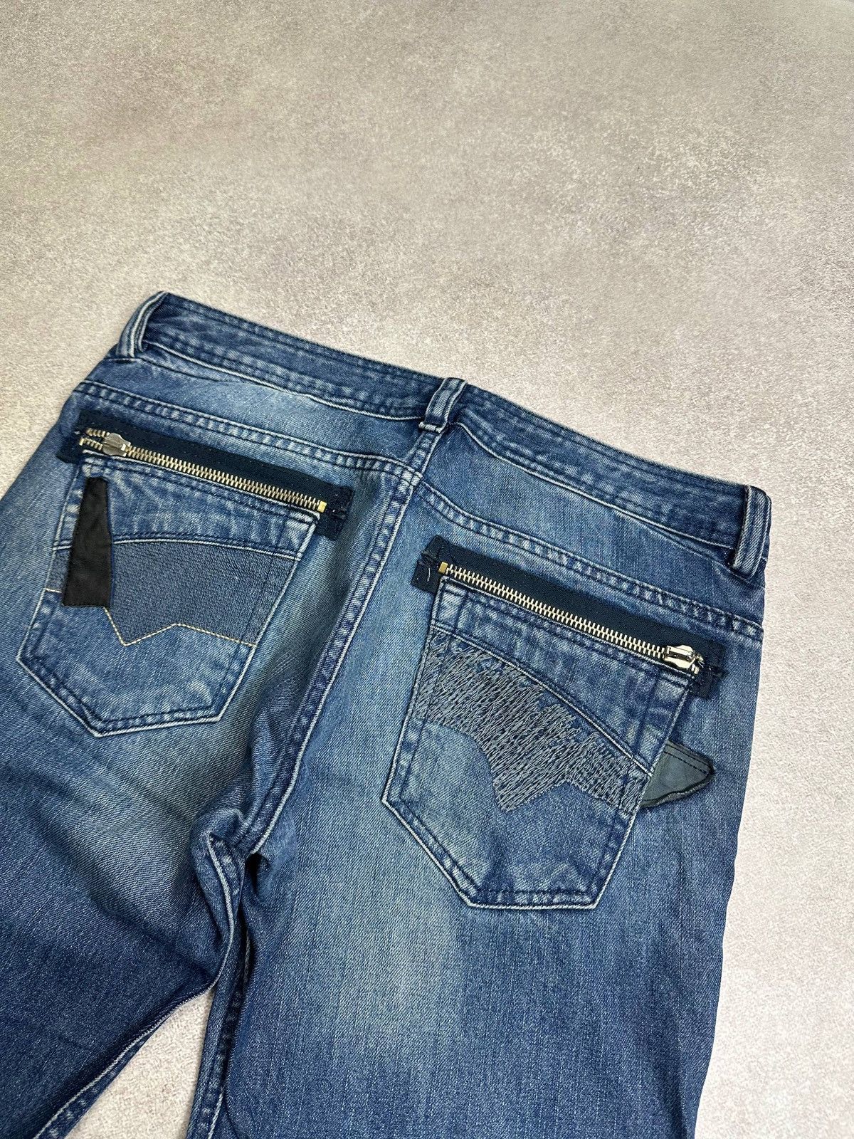 Diesel Vintage Diesel Baggy Abstract Y2K Pants Jeans Rare 33 Size US 33 - 6 Thumbnail
