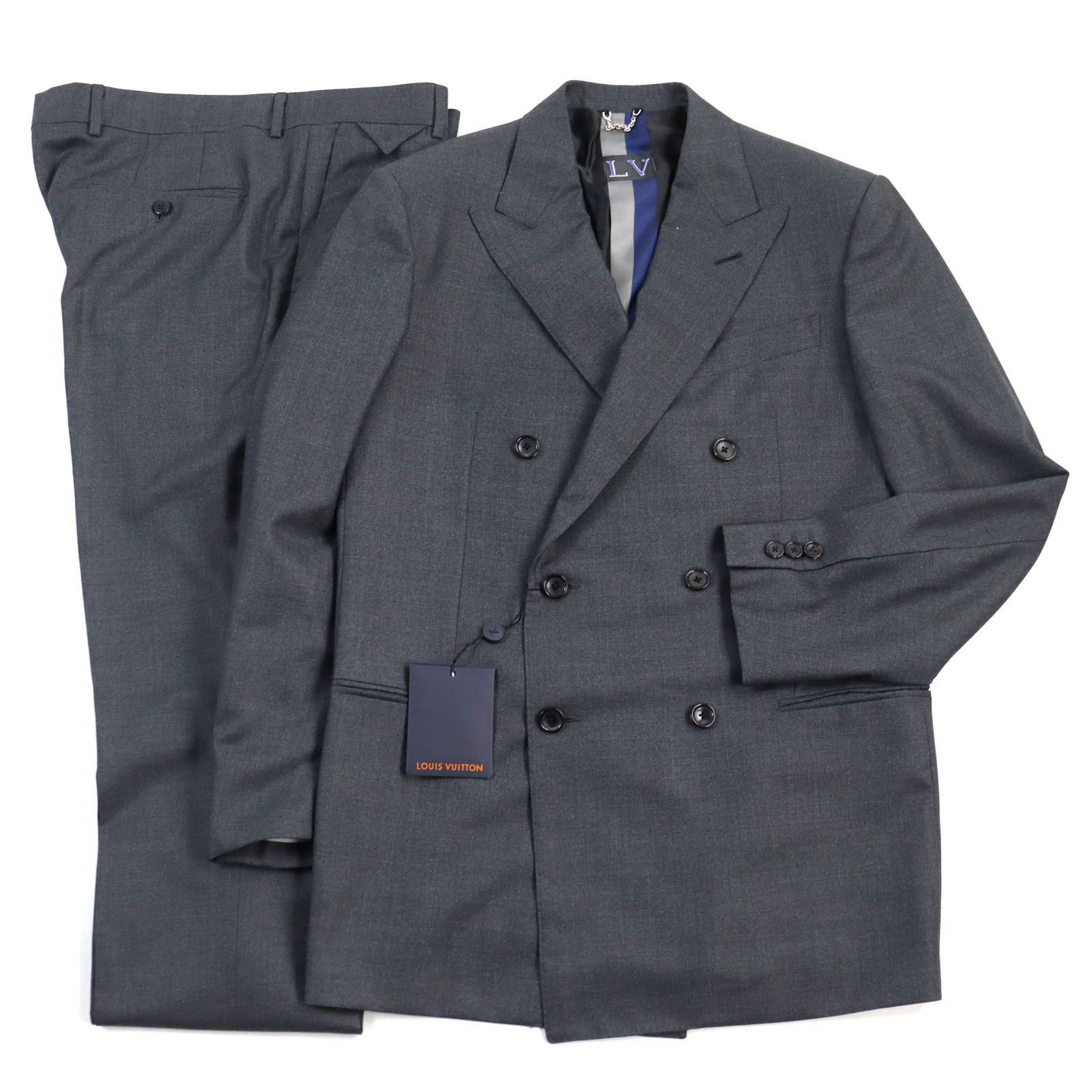 Louis Vuitton Louis Vuitton Louis Vuitton Wool Silk Suit Textile Suits HGCF7W DUTY FREE for USA Size ONE SIZE - 1 Thumbnail