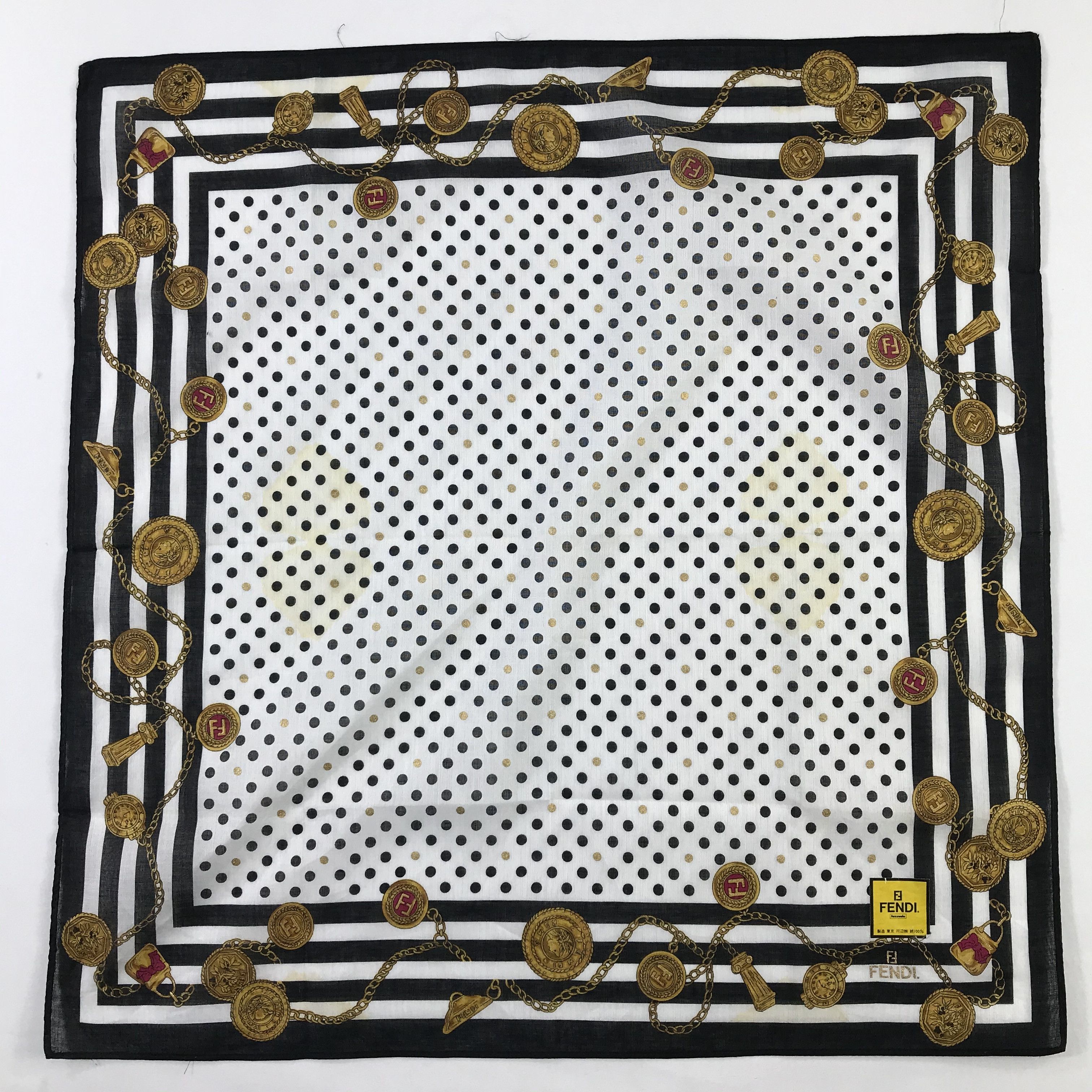 Vintage Vintage Fendi Bandana / Handkerchief / Neckerchief - S942 Size ONE SIZE - 1 Thumbnail