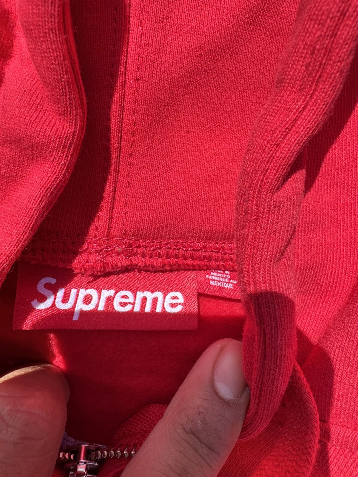 Supreme Supreme Repeat Script Zip Up Hooded Sweatshirt Size US S / EU 44-46 / 1 - 3 Thumbnail
