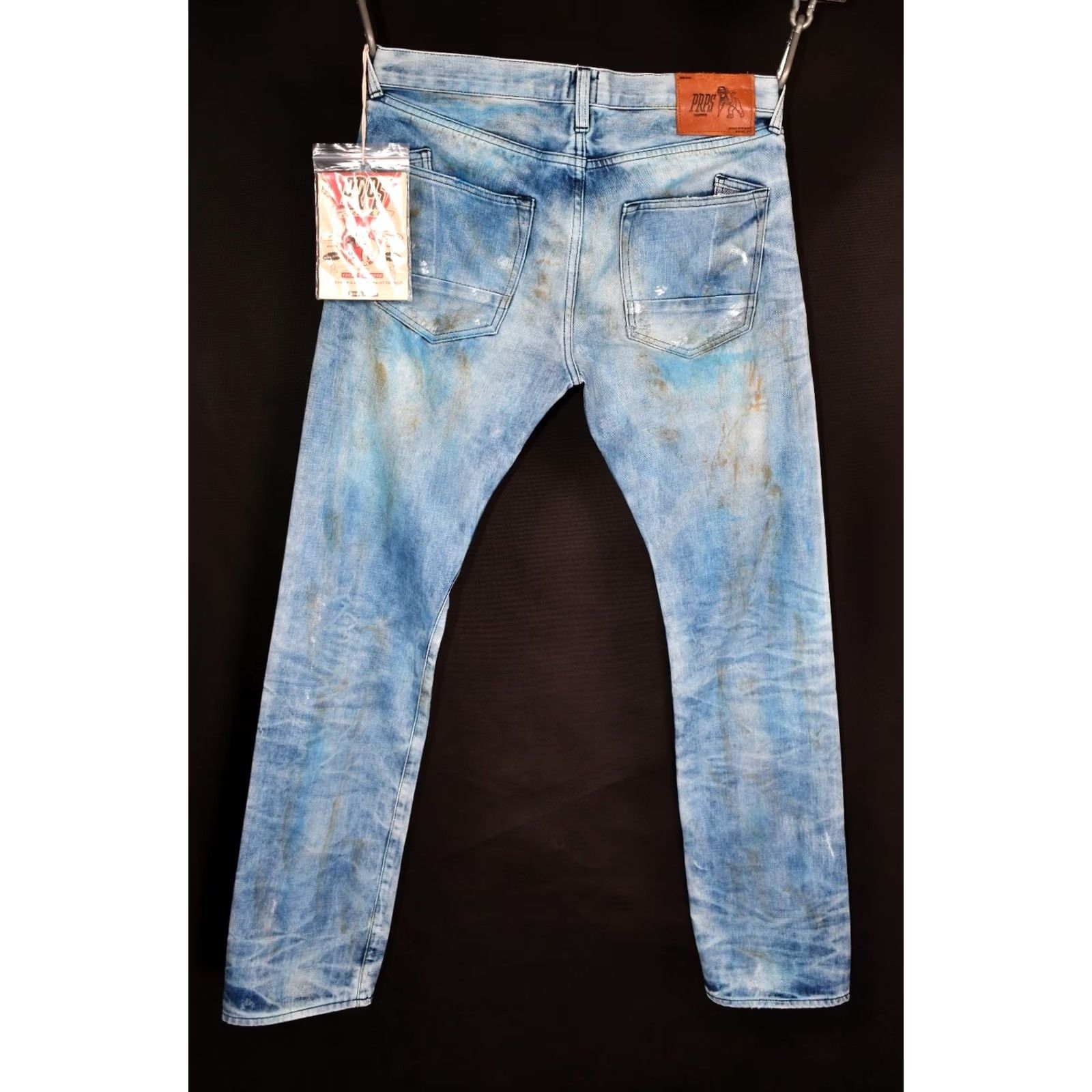 Prps PRPS Demon Jeans Slim Straight Distressed W32 Jeans Mens Slim Regular Blue 34 Inseam 100% Cotton Denim Brand: Prps Pattern: Solid Size US 32 / EU 48 - 3 Thumbnail
