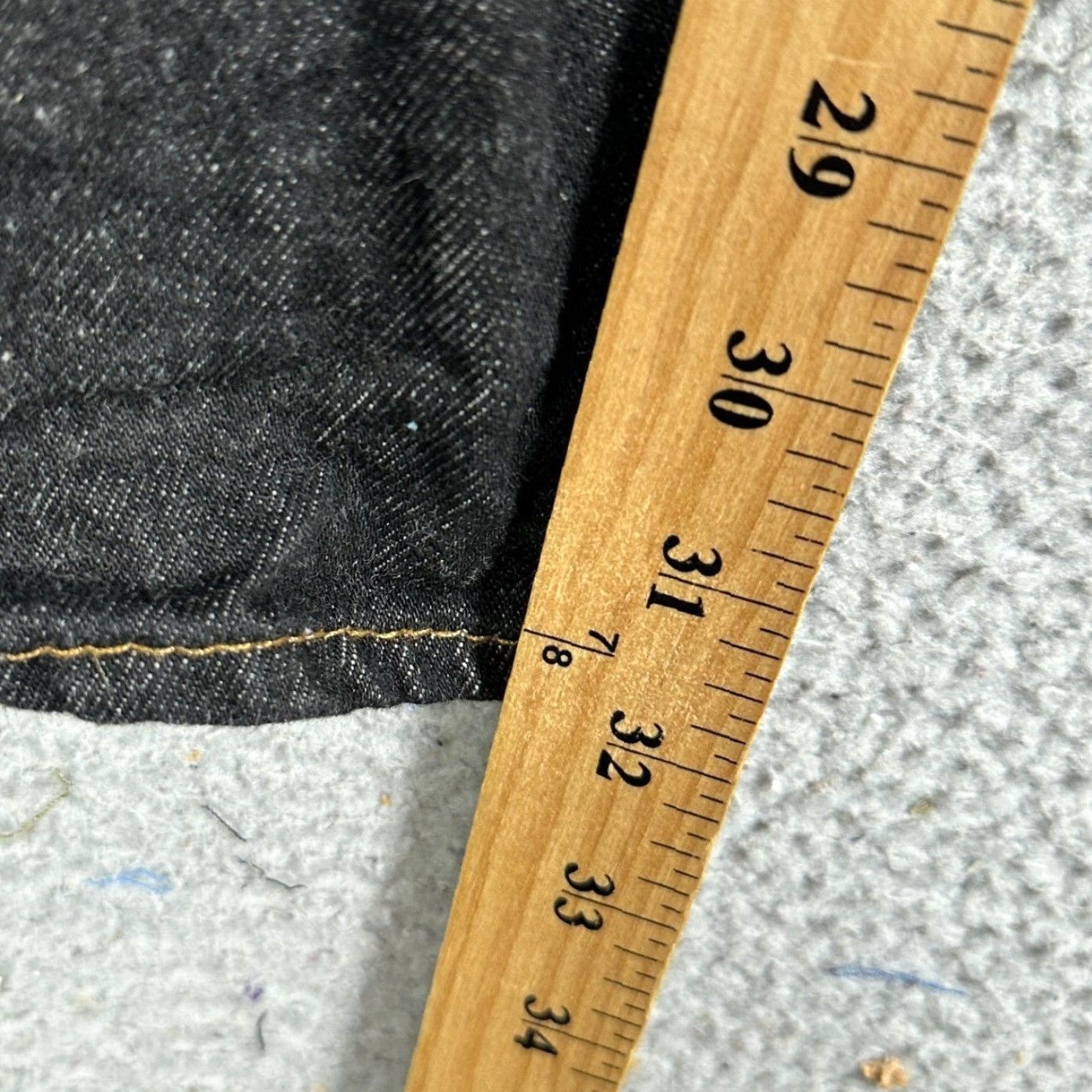 Levi's Levi's 501 Original Fit Jeans Mens 32x32 Black Straight Leg Denim Pants Size US 32 / EU 48 - 7 Thumbnail