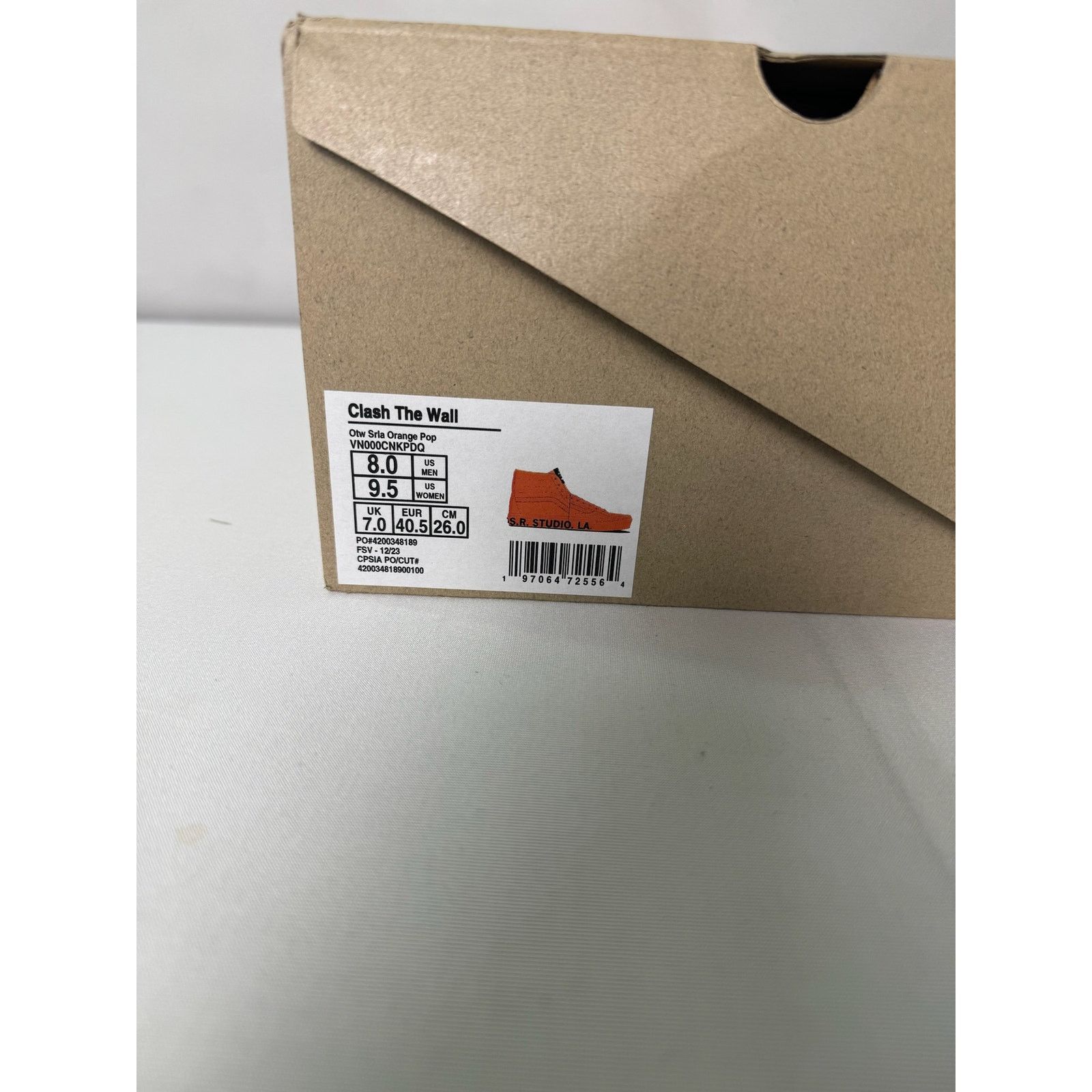 Vans NIB Vans OTW Sk8-Hi Clash the Wall SR. Studio LA. CA Orange Size US 8 / EU 41 - 13 Thumbnail