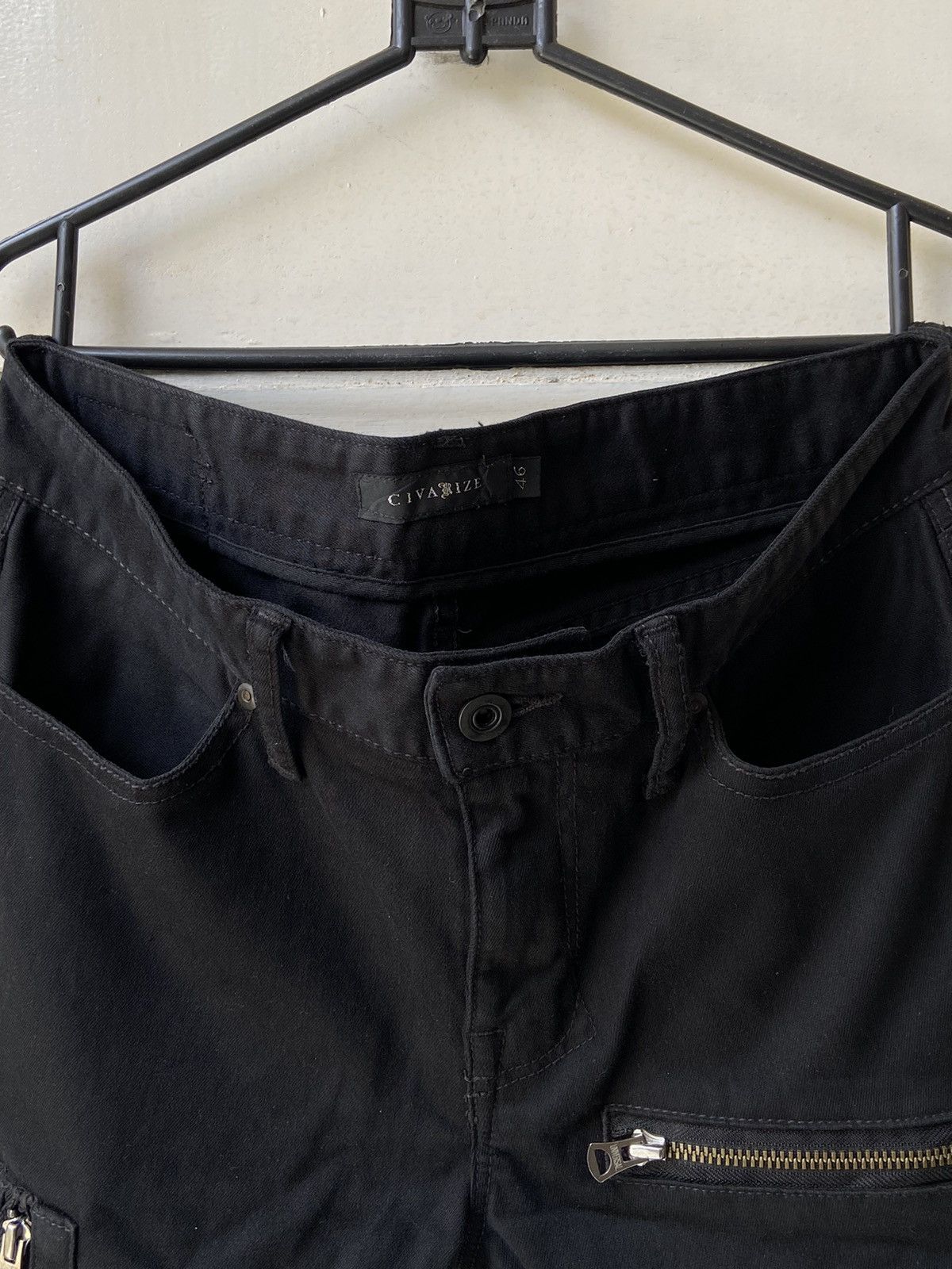 CIVARIZE × Tornado Mart CIVARIZE Black Pants Zipper Patterned Size US 31 - 4 Thumbnail